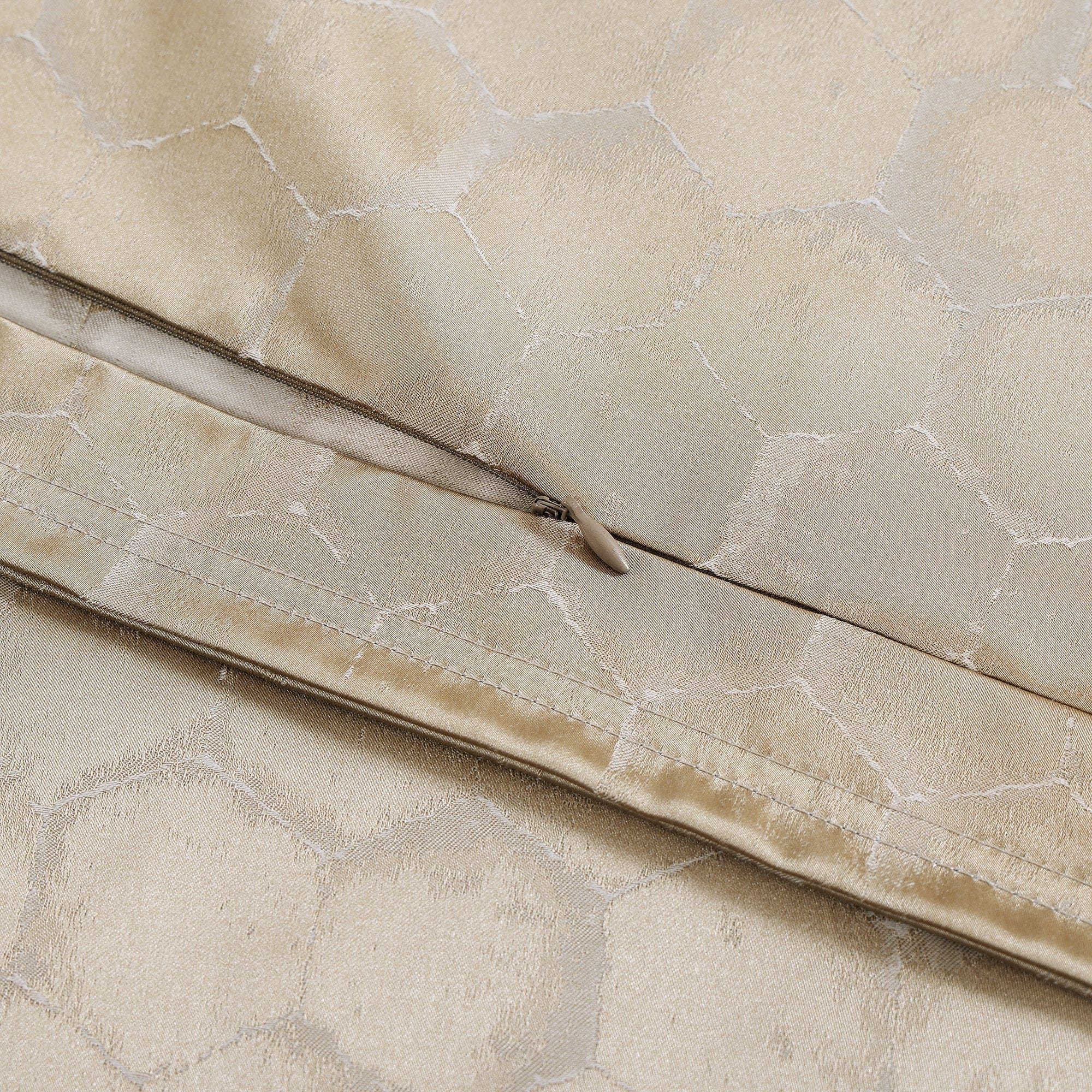 Honeycomb - Jacquard Lumbar Pillow - Light Gold
