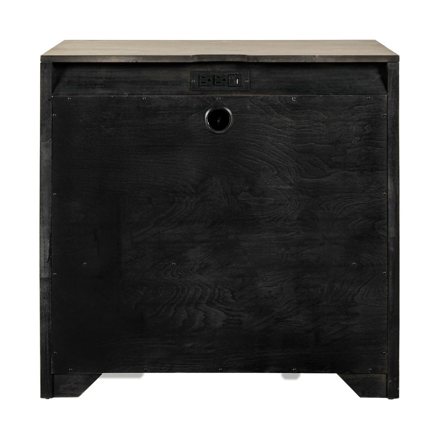 Proximity Place - Bedside Chest With Charging Station - Barley Buff