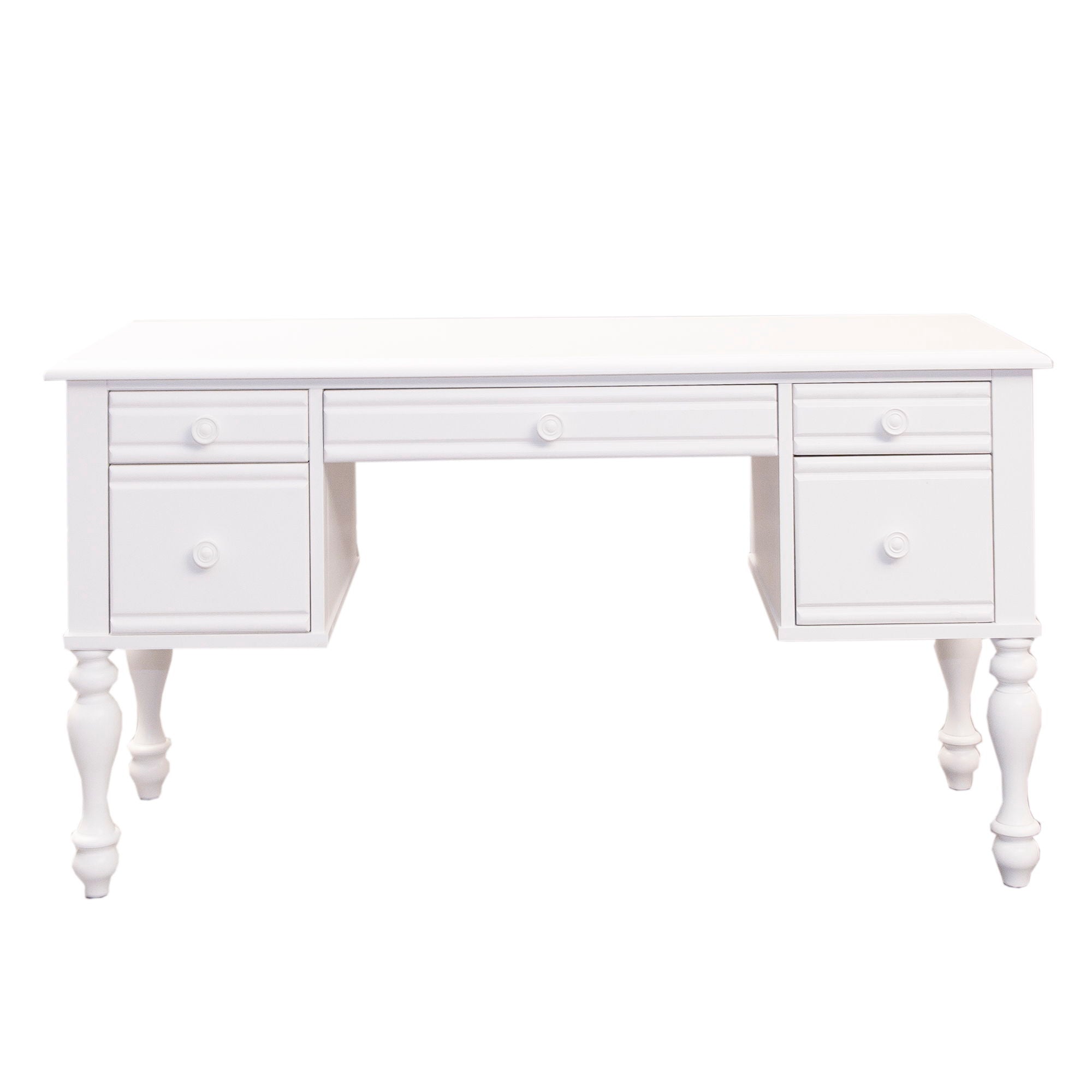 Summer House - Wood Vanity Desk - Oyster White