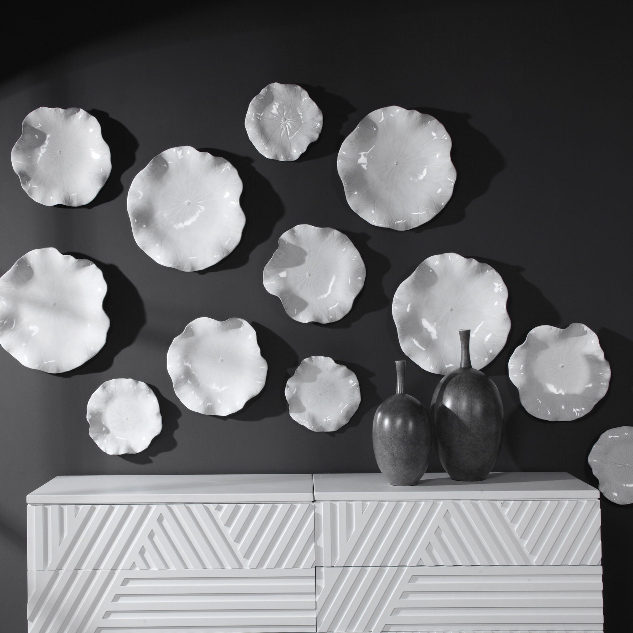 Abella - Ceramic Wall Decor (Set of 3)