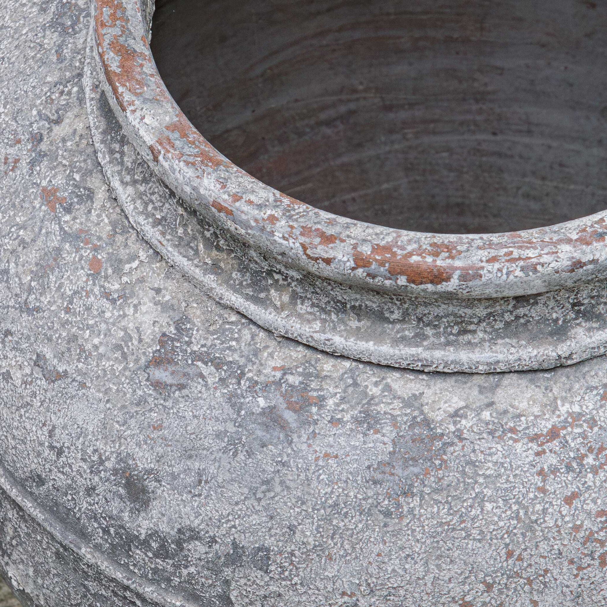 Echoes Of Time - Concrete Outdoor Planter - Dark Gray