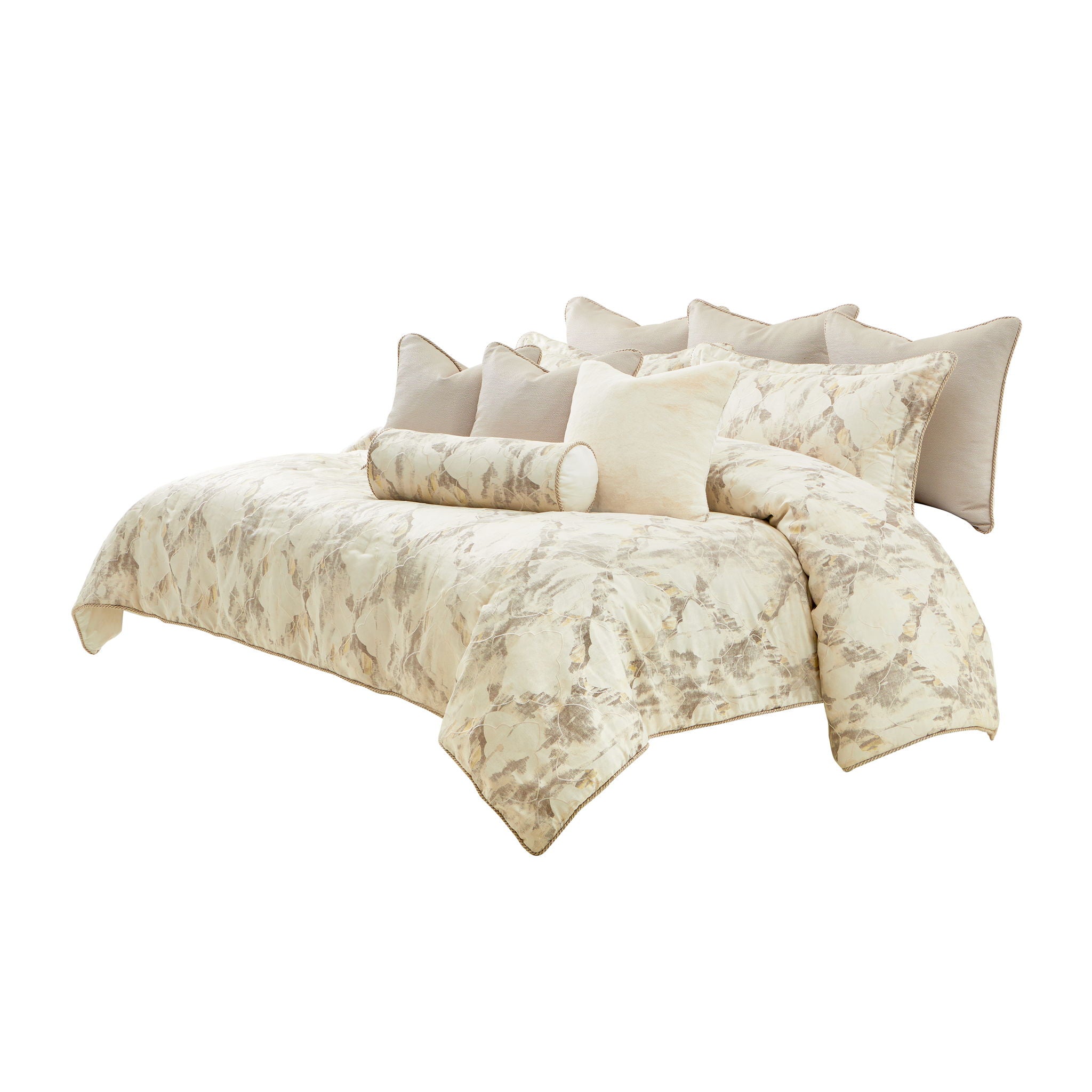 Glennridge - 10-Piece King Comforter Set - Frost