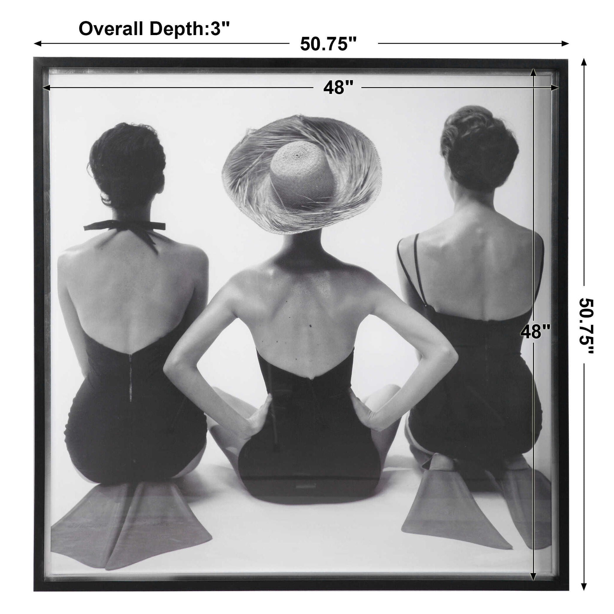 Ladies' Swimwear, 1959 - Fashion Print - Black