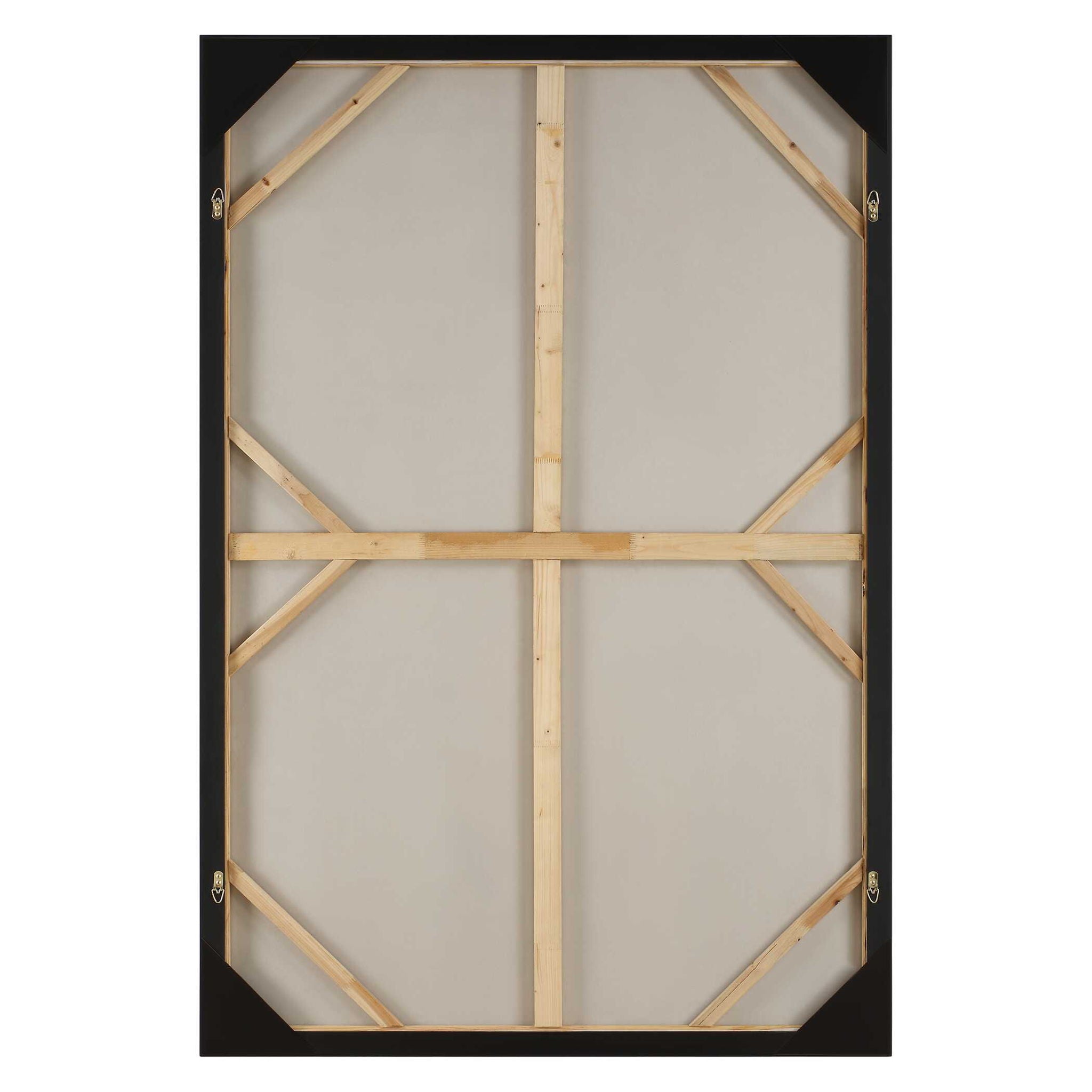 Western Hemisphere - Hand Painted Canvas - Black / Brown / Gray / Orange