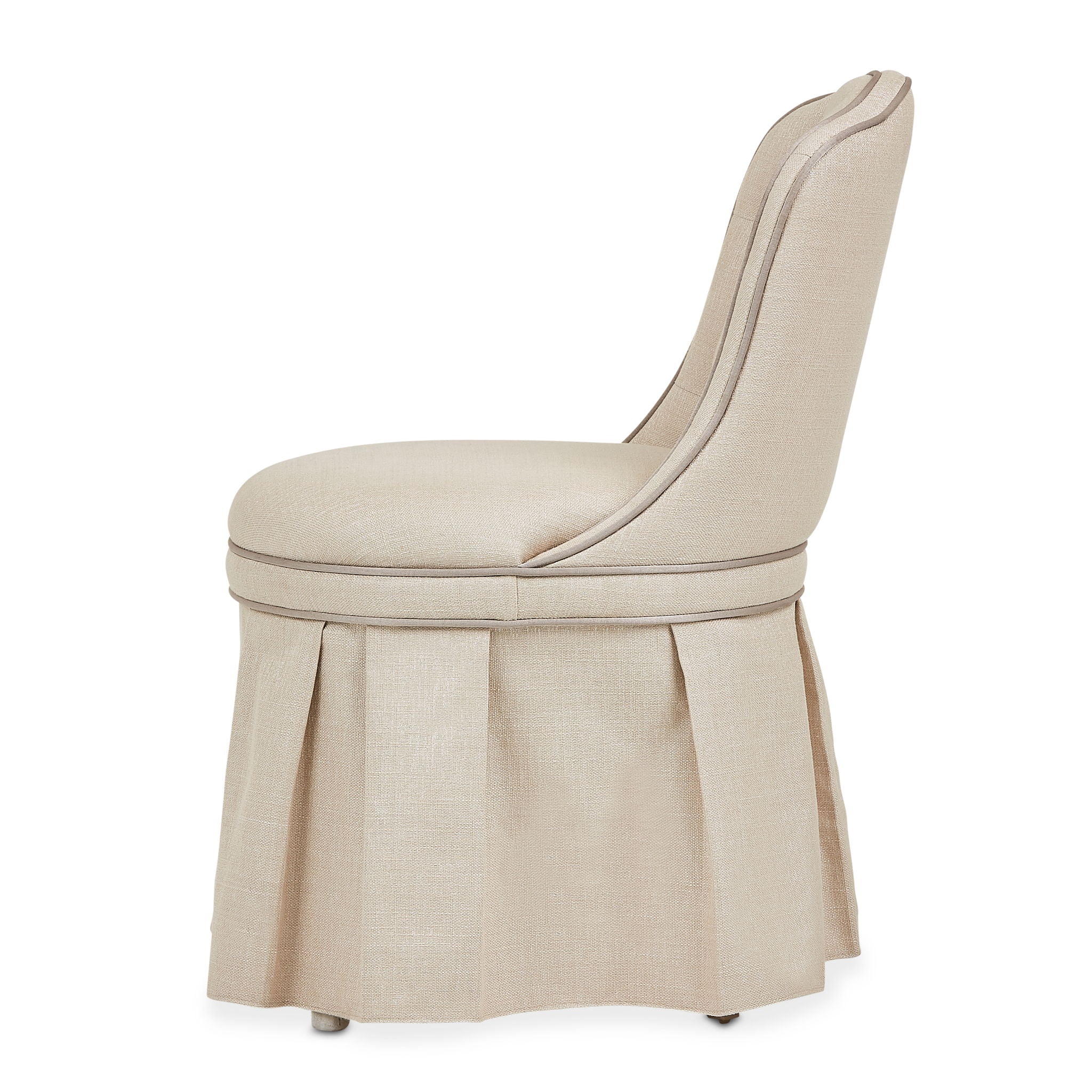Villa Cherie - Tufted Vanity Chair - Frosted Pearl