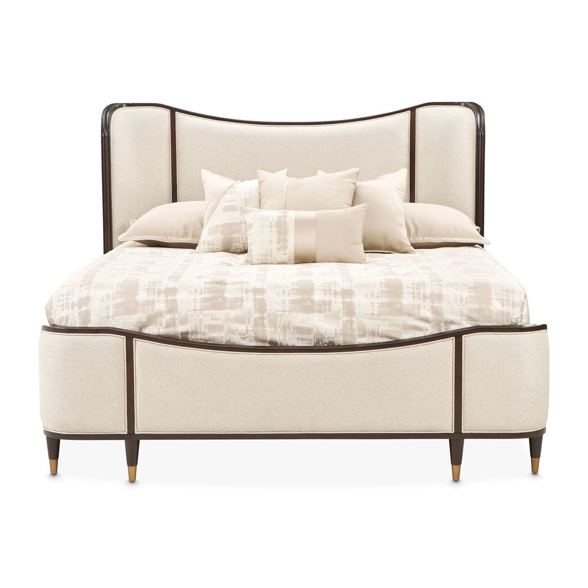 Camellia Field - Upholstered Panel Bed