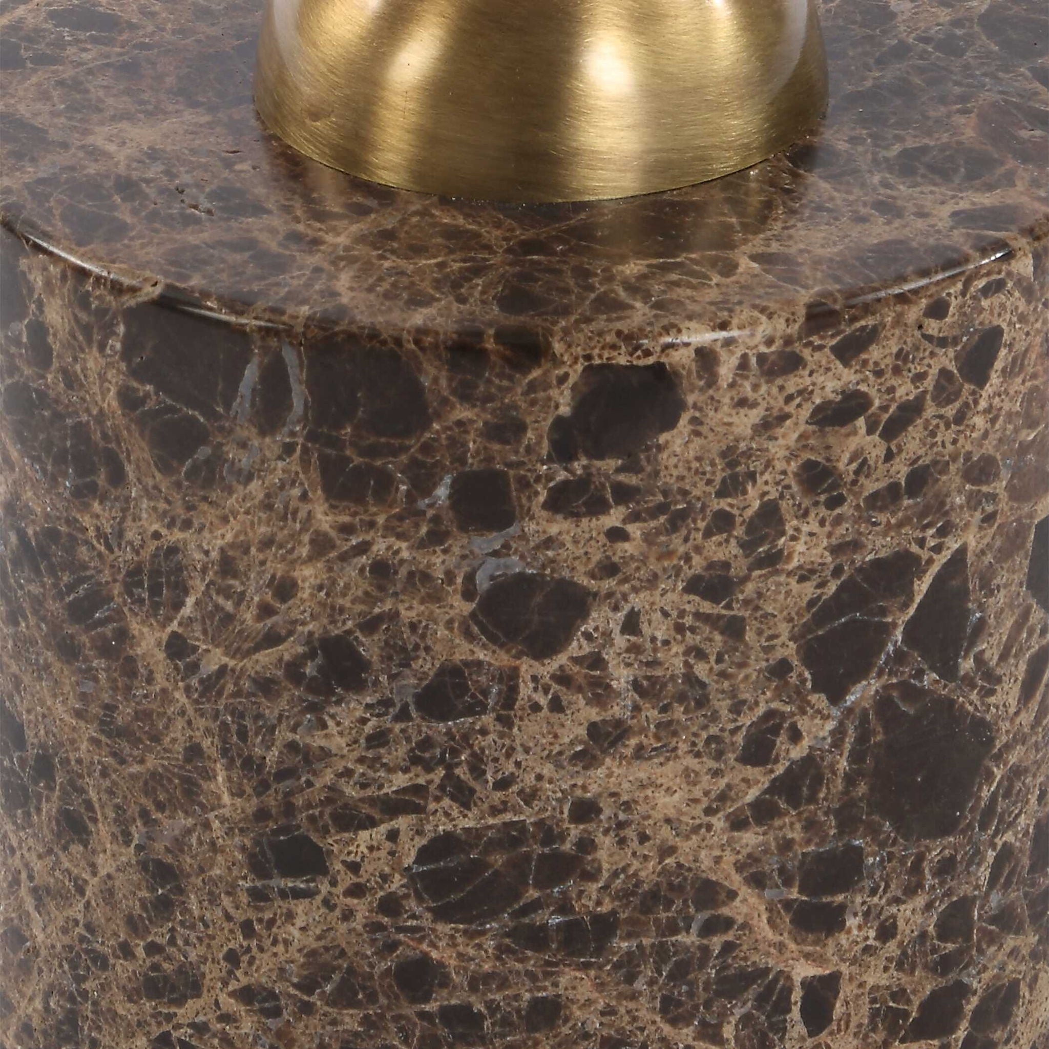 Verlin - Brass Drink Table - Black