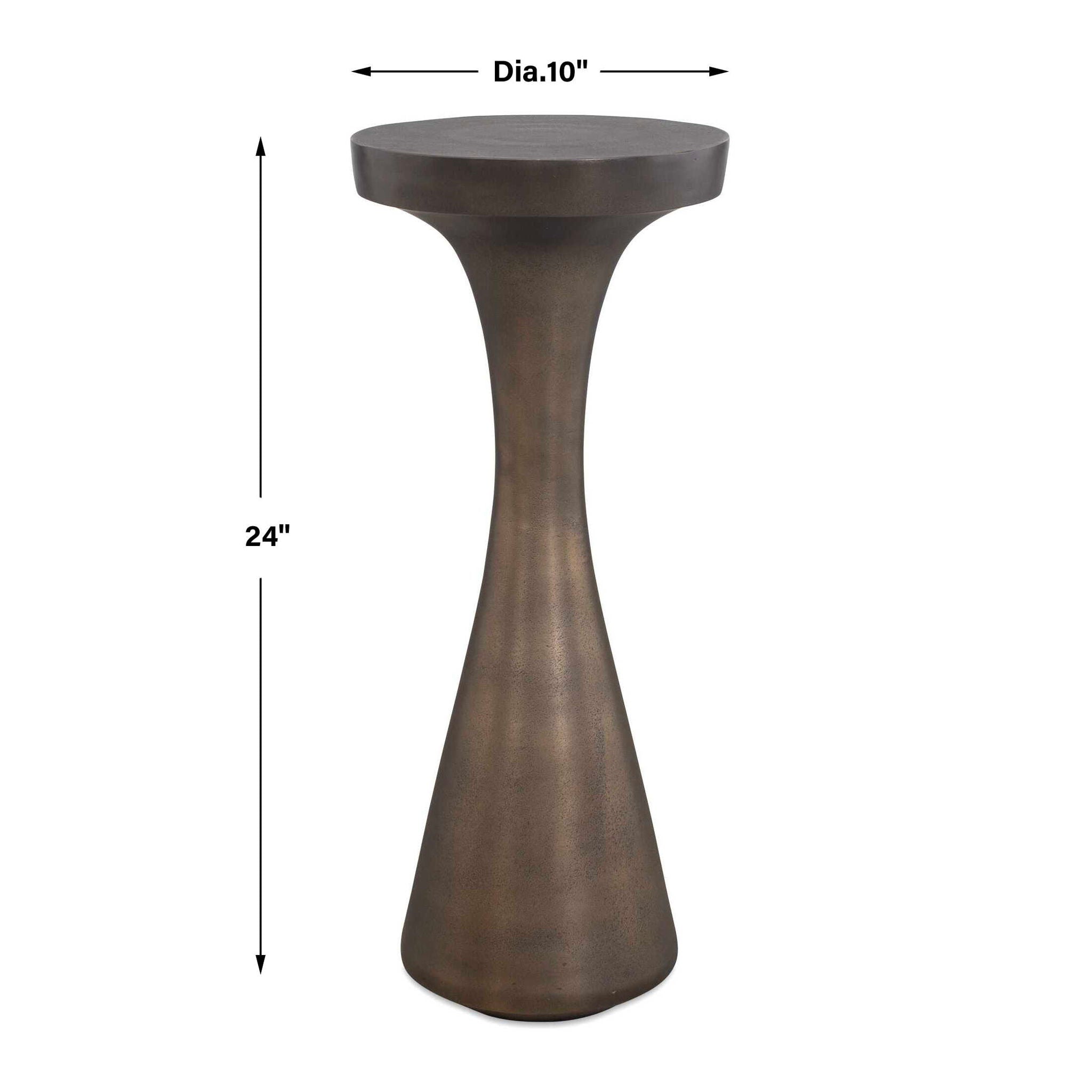 Miko - Indoor-Outdoor Drink Table - Bronze