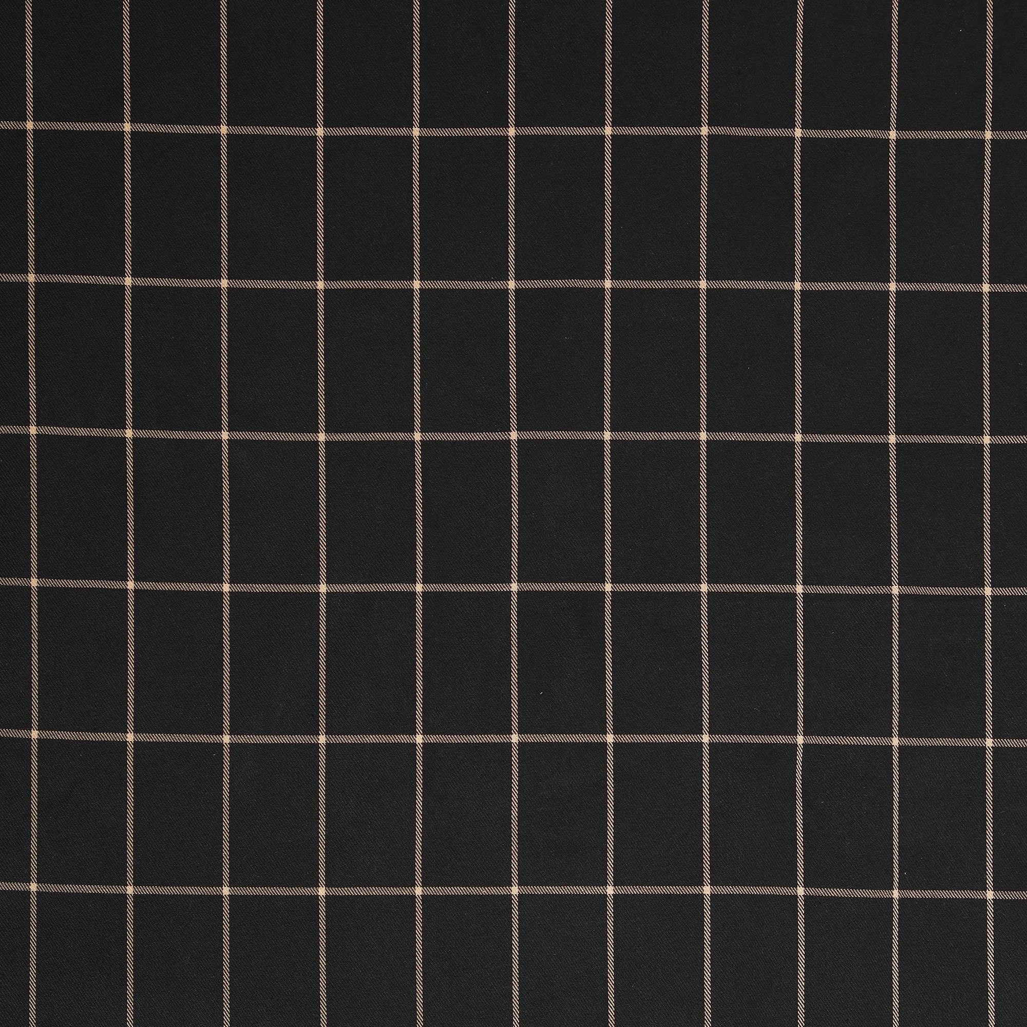 Windowpane - Twin Plaid Comforter Set (Set of 2) - Black