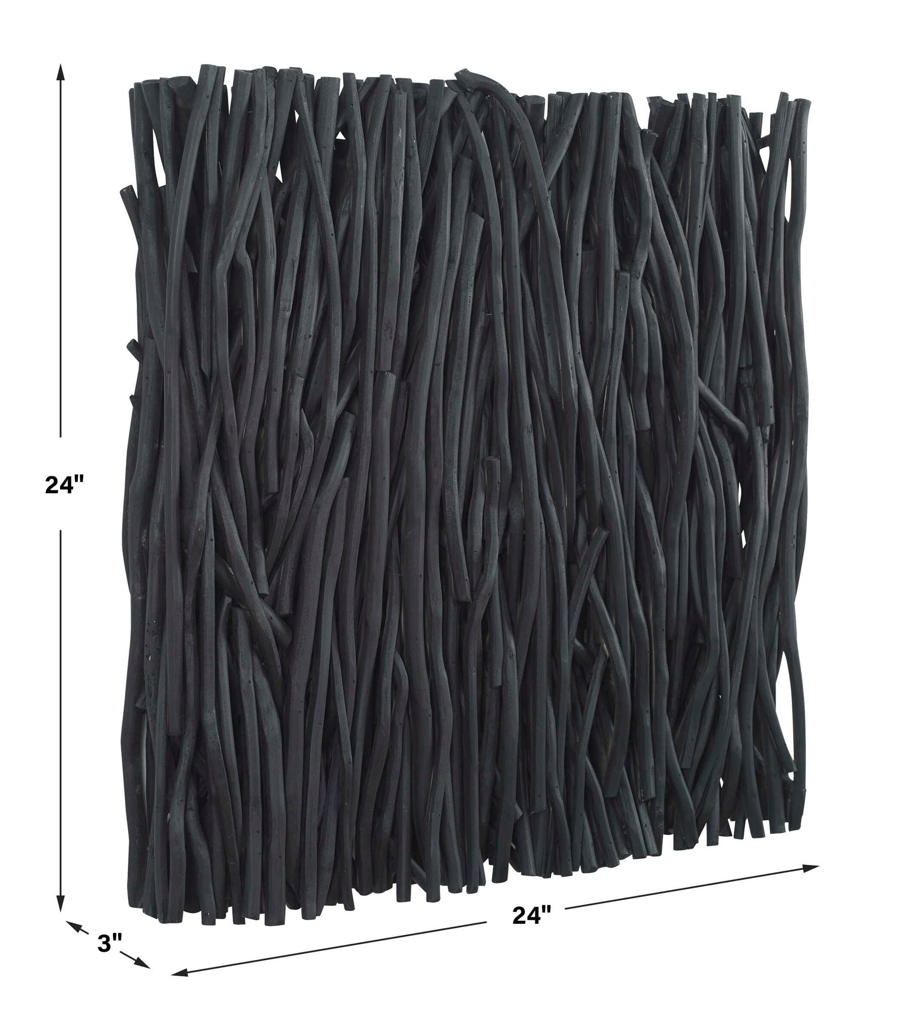 Gathered Teak - Square Wood Wall Decor