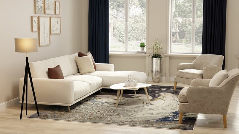 MANDANA Collection - 39M1F Ivory/Brown