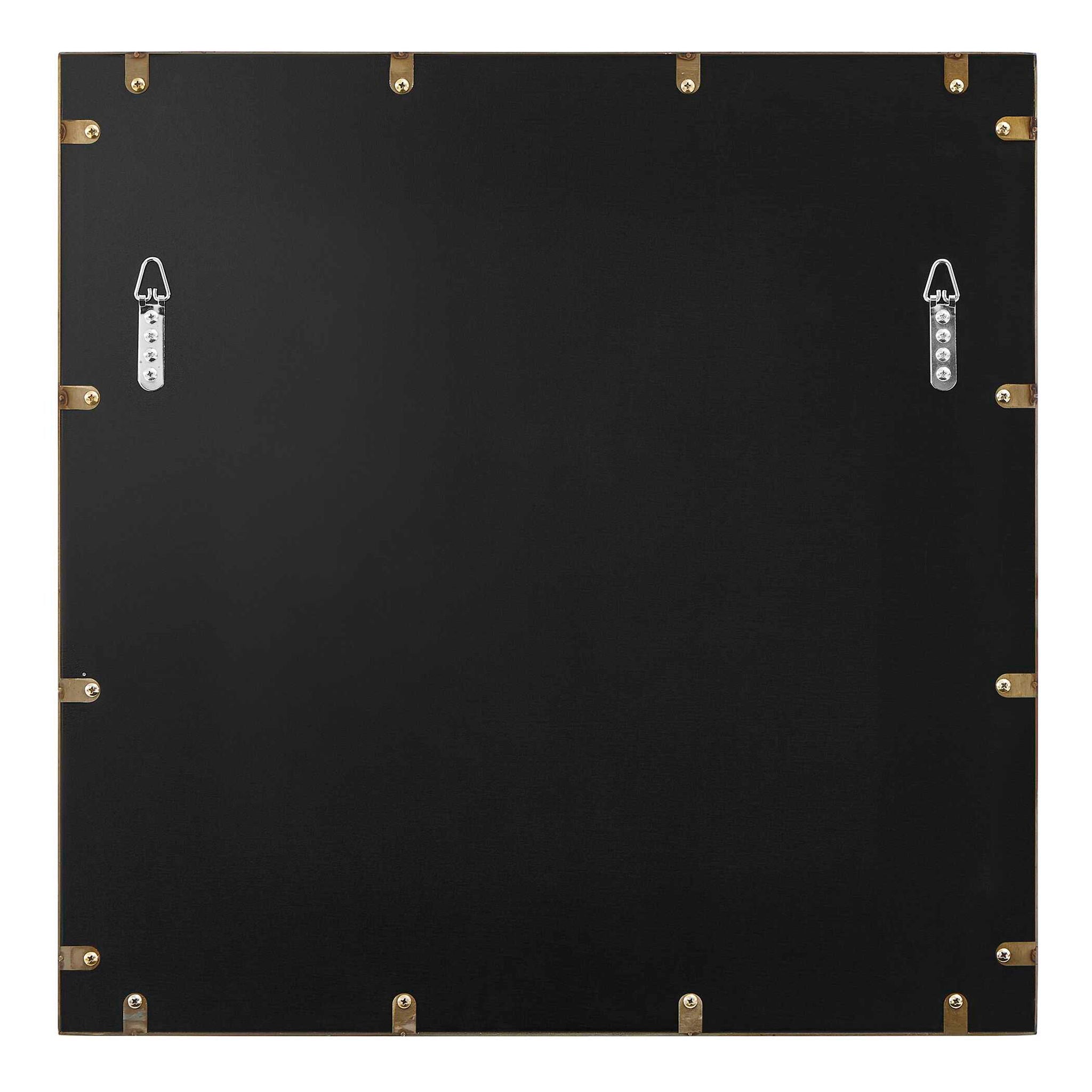 Fredric - Square Antique Mirror - Brass