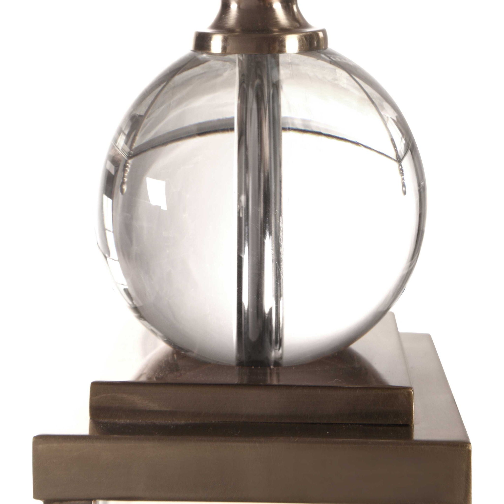 Crista - Crystal Lamp - Pearl Silver