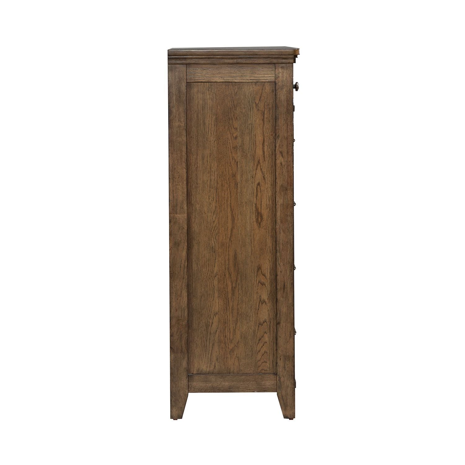 Carolina Park - 5 Drawer Chest - Amber Brown