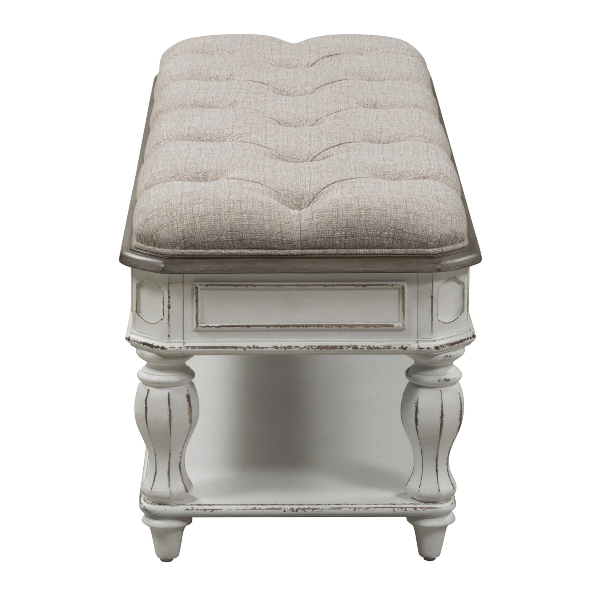 Magnolia Manor - Bed Bench - Antique White