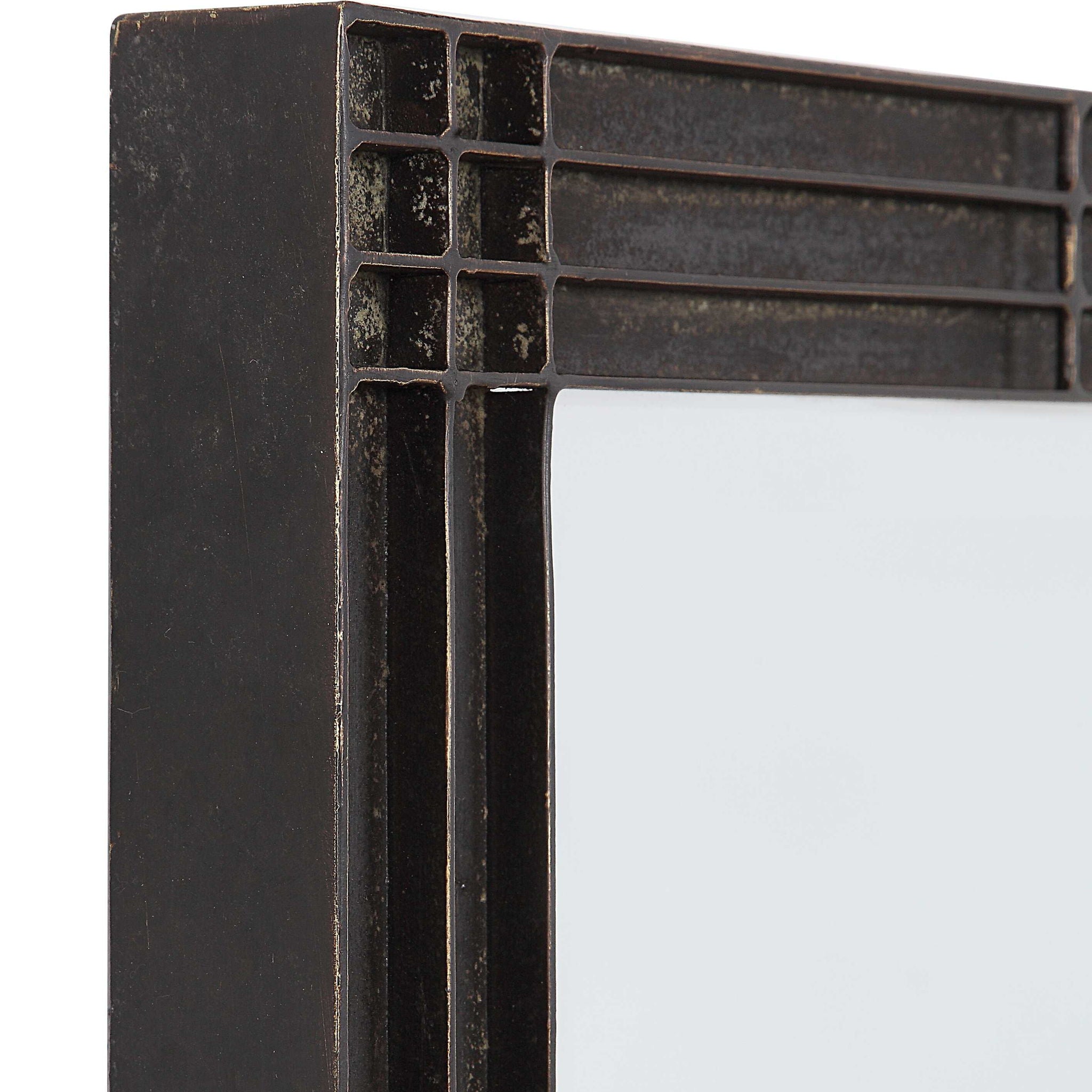 Gower - Vanity Mirror - Aged Black