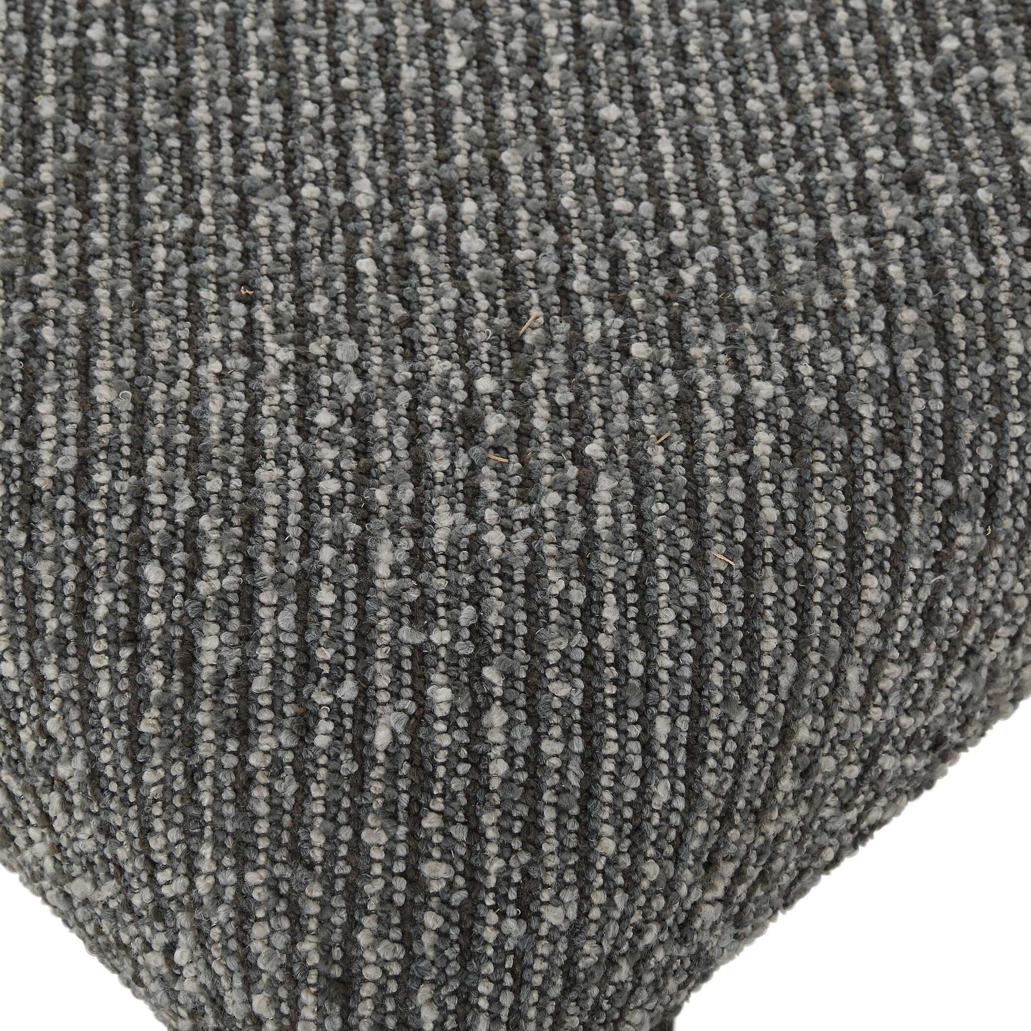 Bowtie - Charcoal Fabric Bench