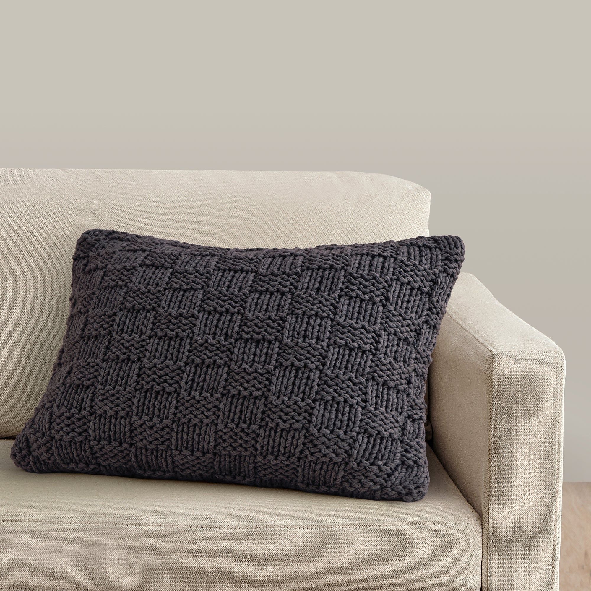 Chess Knit - Dutch Euro Pillow - Slate