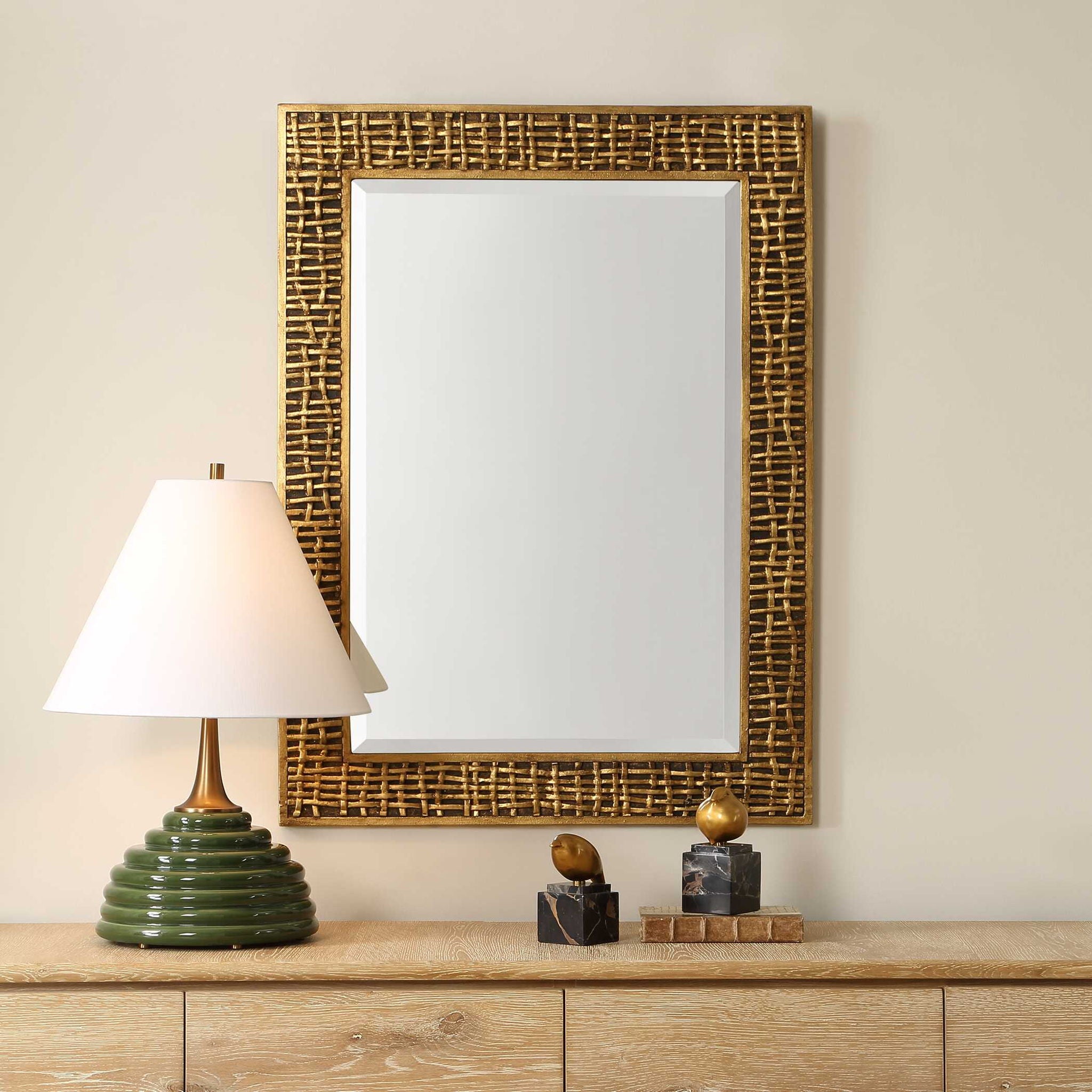 Woven In - Time Mirror - Gold