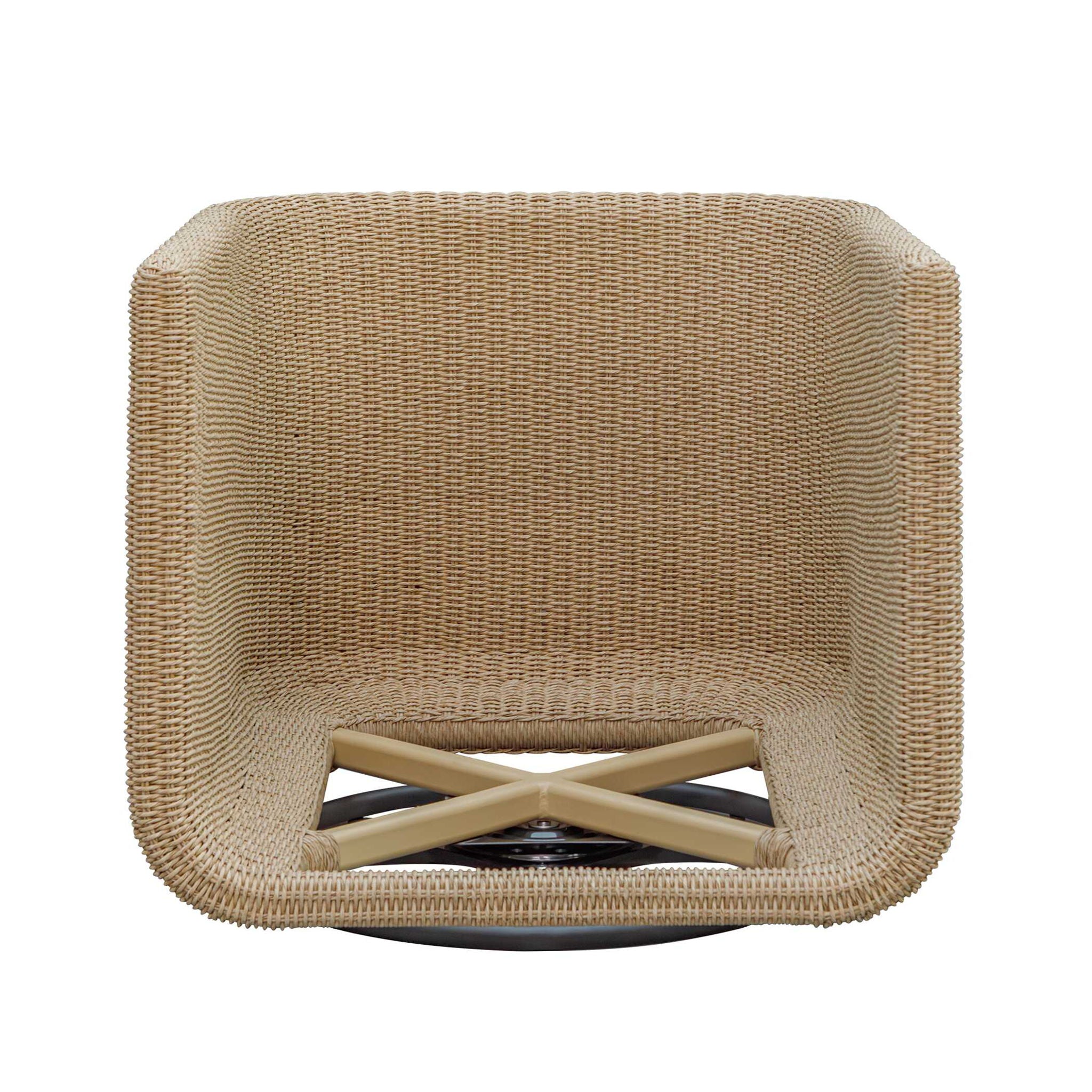 Santorini - Outdoor Swivel Lounge Chair - Brown