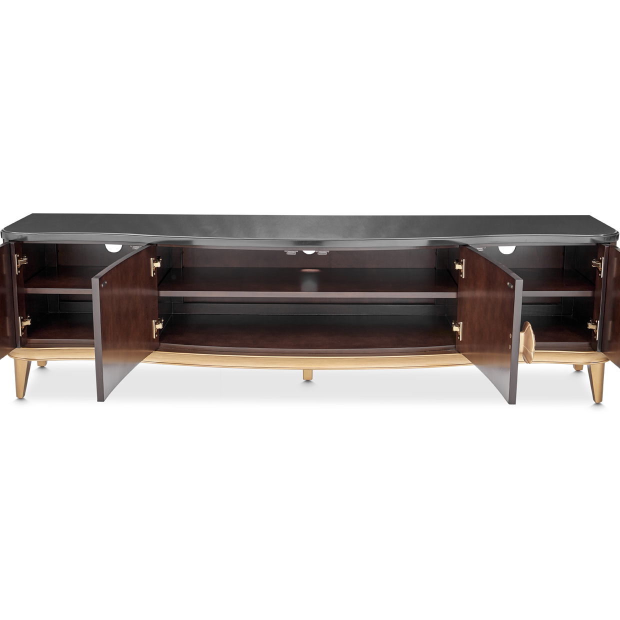Camellia Field - Media Cabinet - Dark Brown