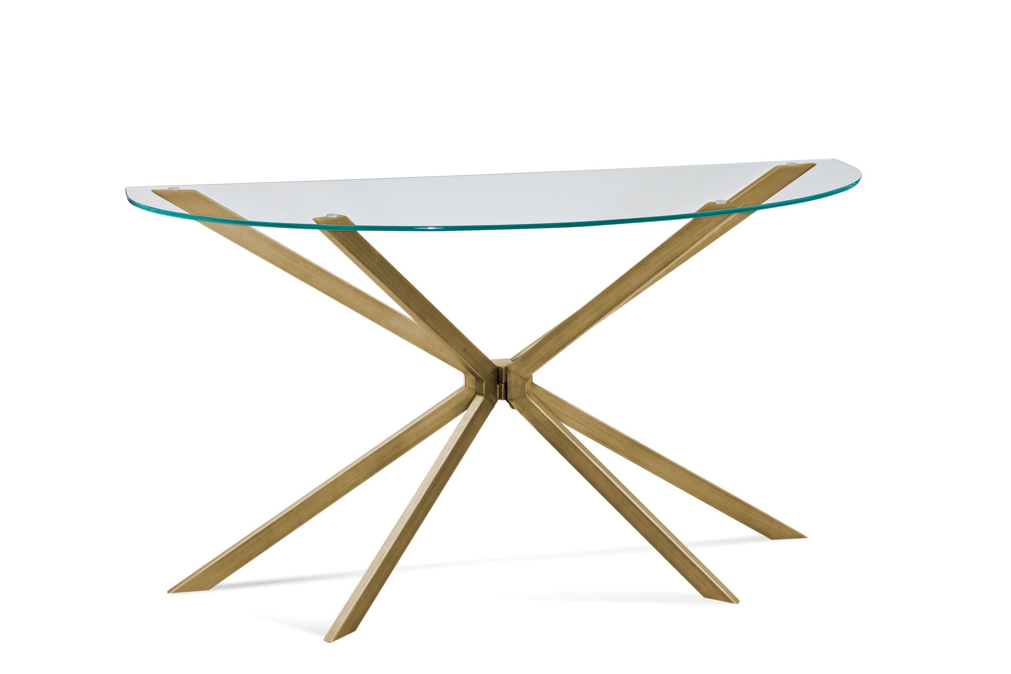Deen / Tess - Clear Halfmoon Glass Top - Clear