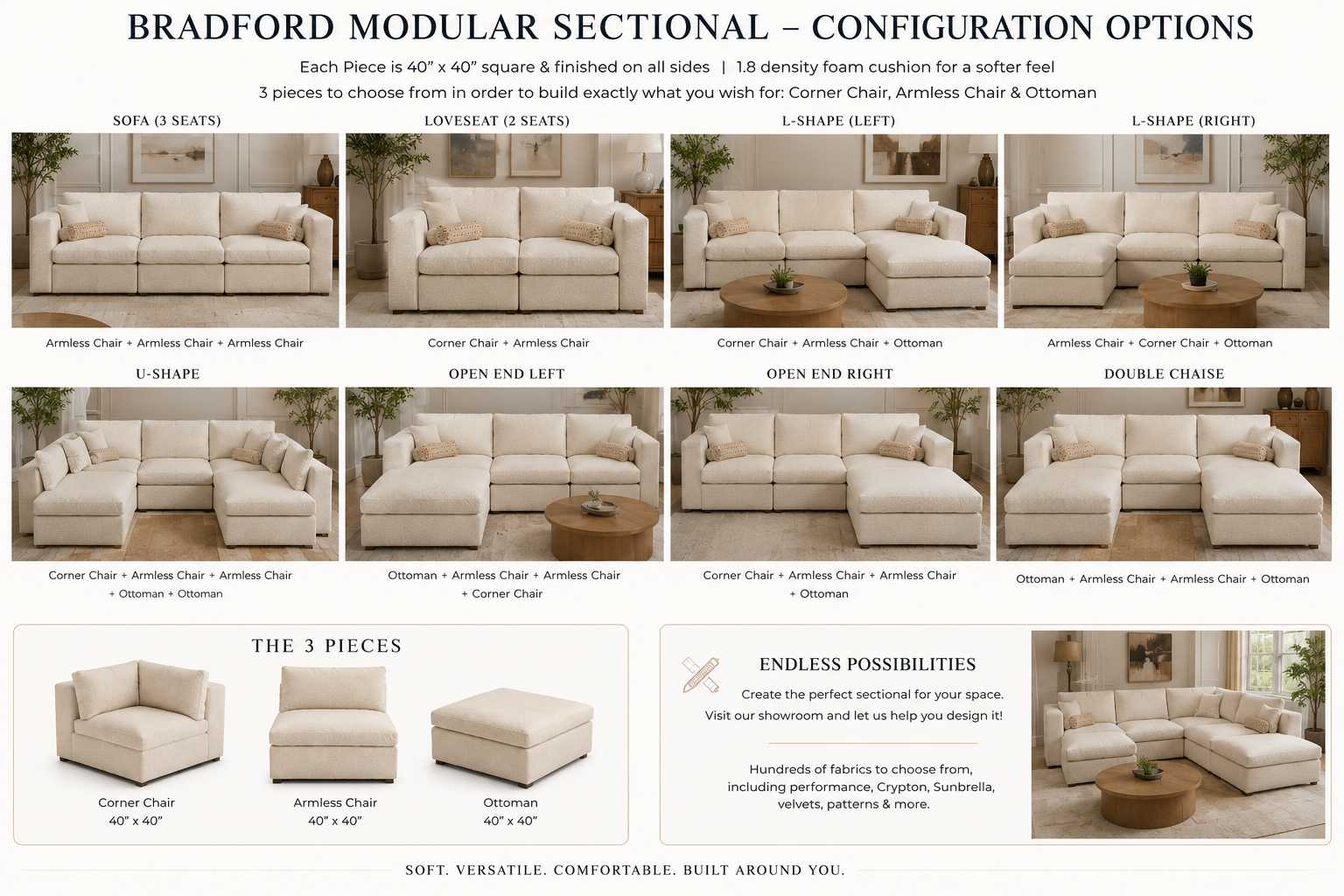 Bradford Modular Sectional - Customizable