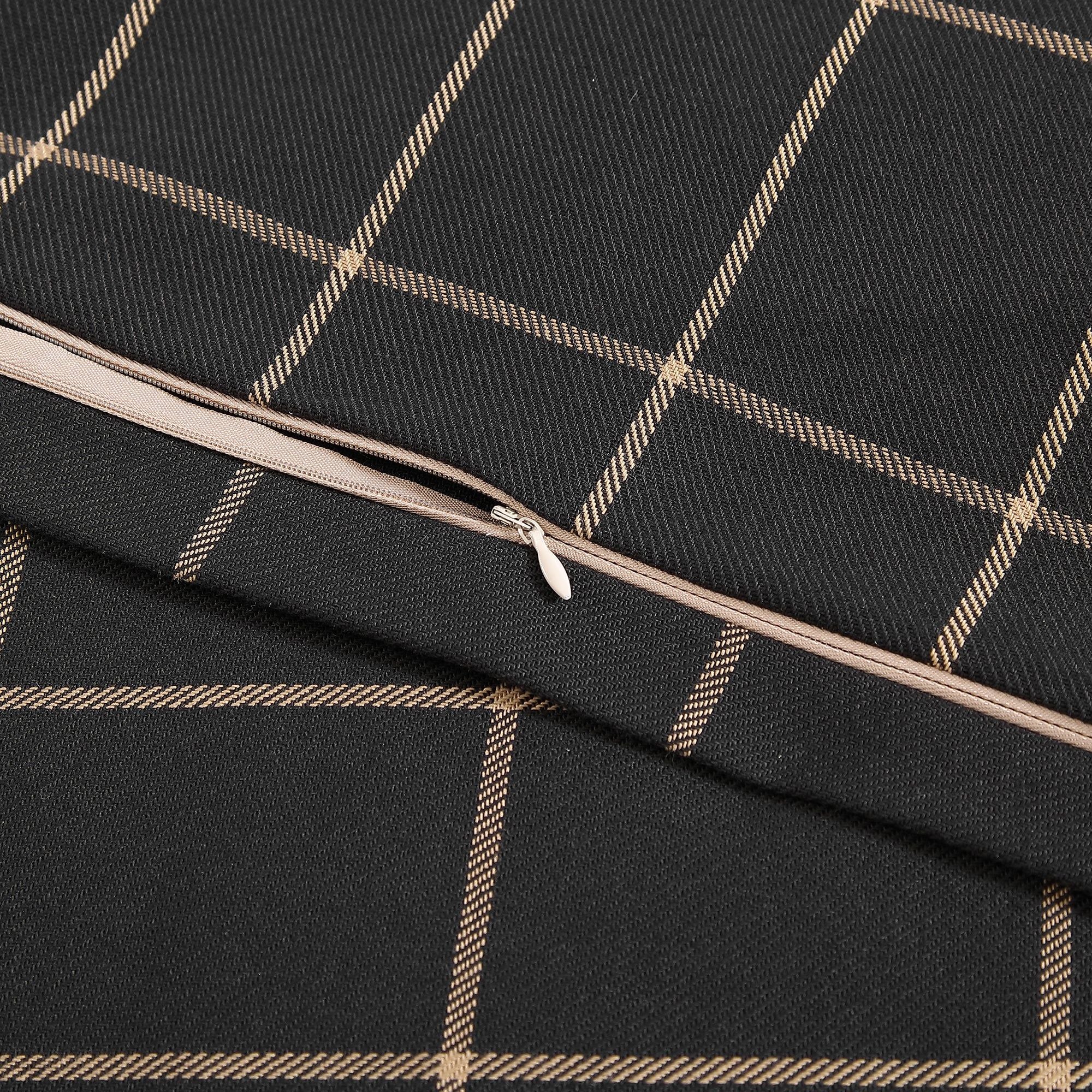 Windowpane - Plaid Euro Sham - Black