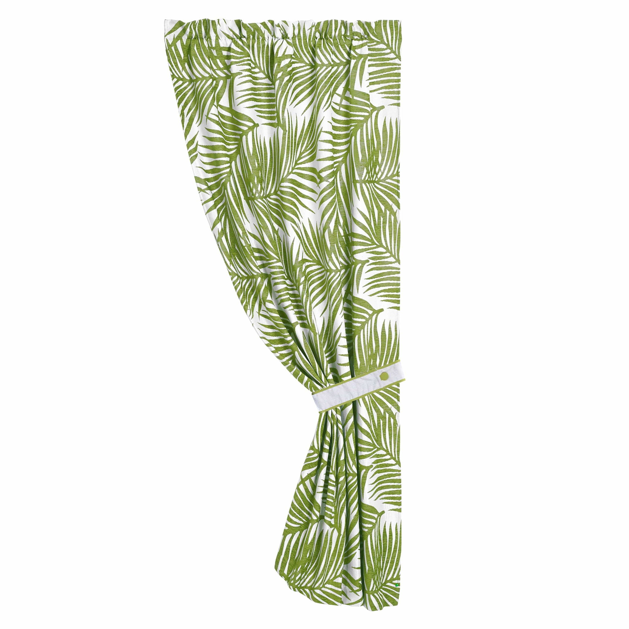 Capri - Fern Curtain - Green / White