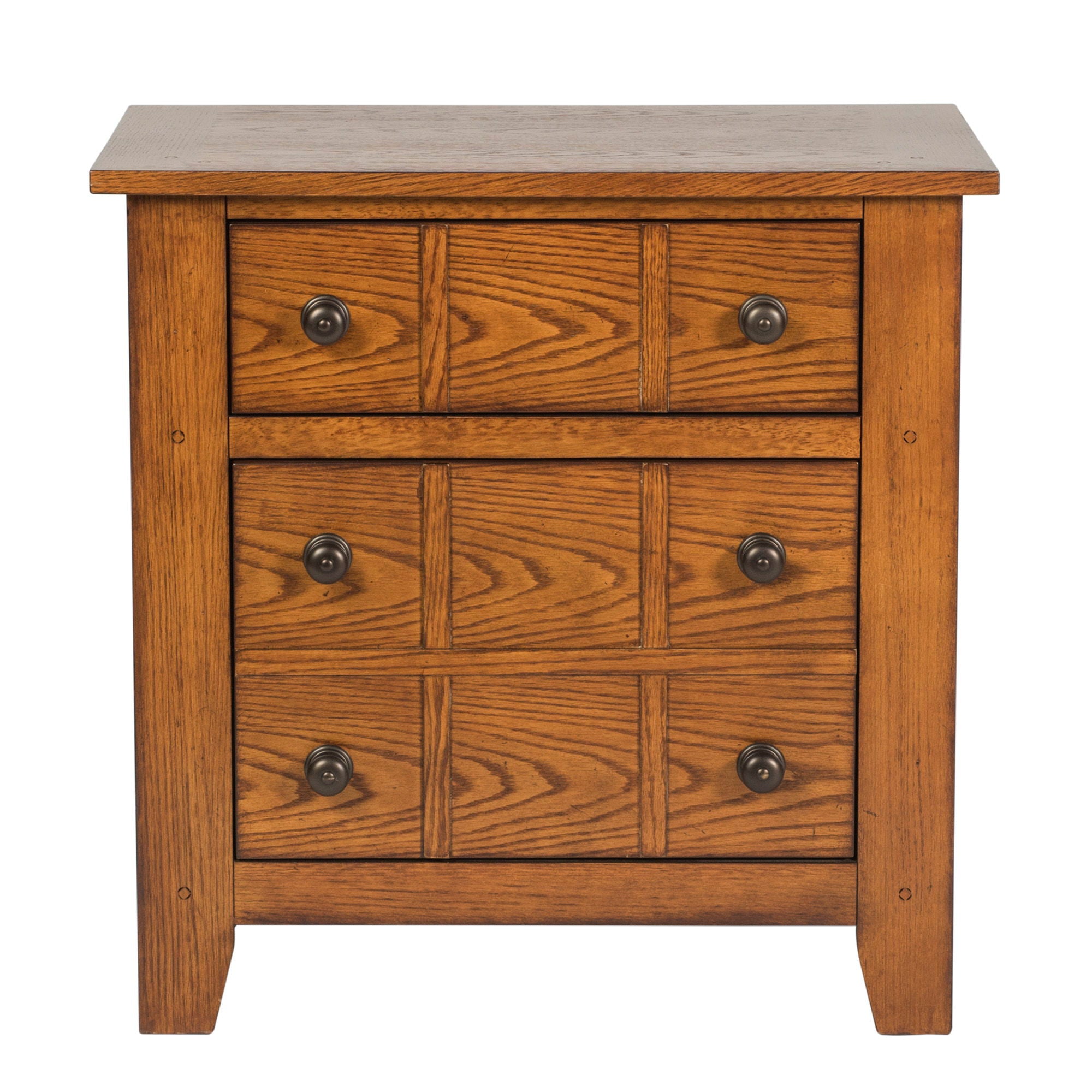 Grandpas Cabin - Nightstand - Aged Oak