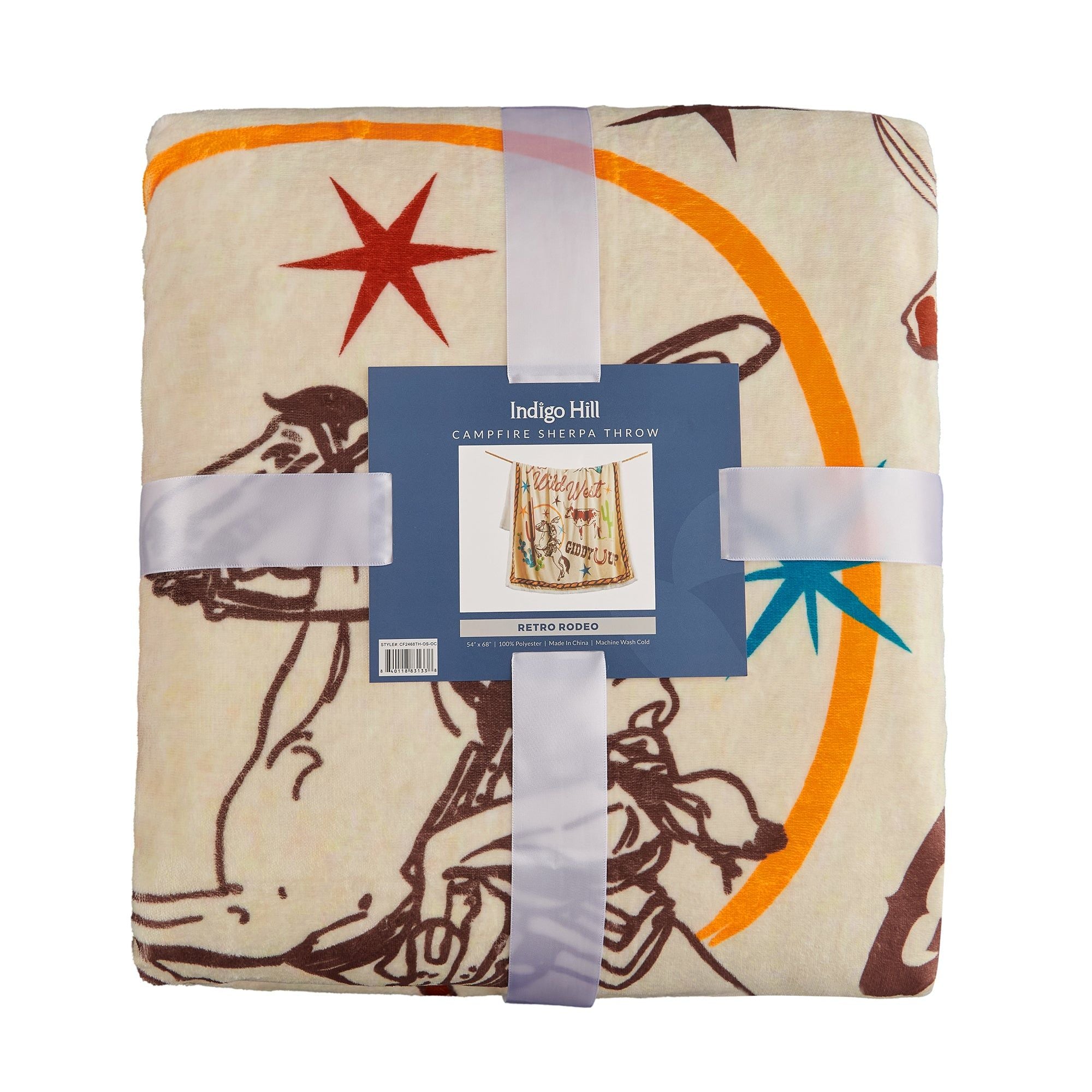 Campfire - Western Adventure Campfire Sherpa Throw - Multi Color