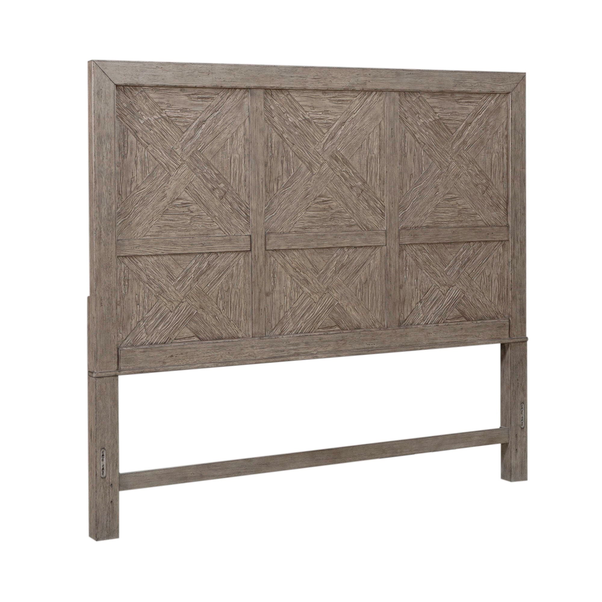 Skyview Lodge - King Panel Headboard - Cobblestone