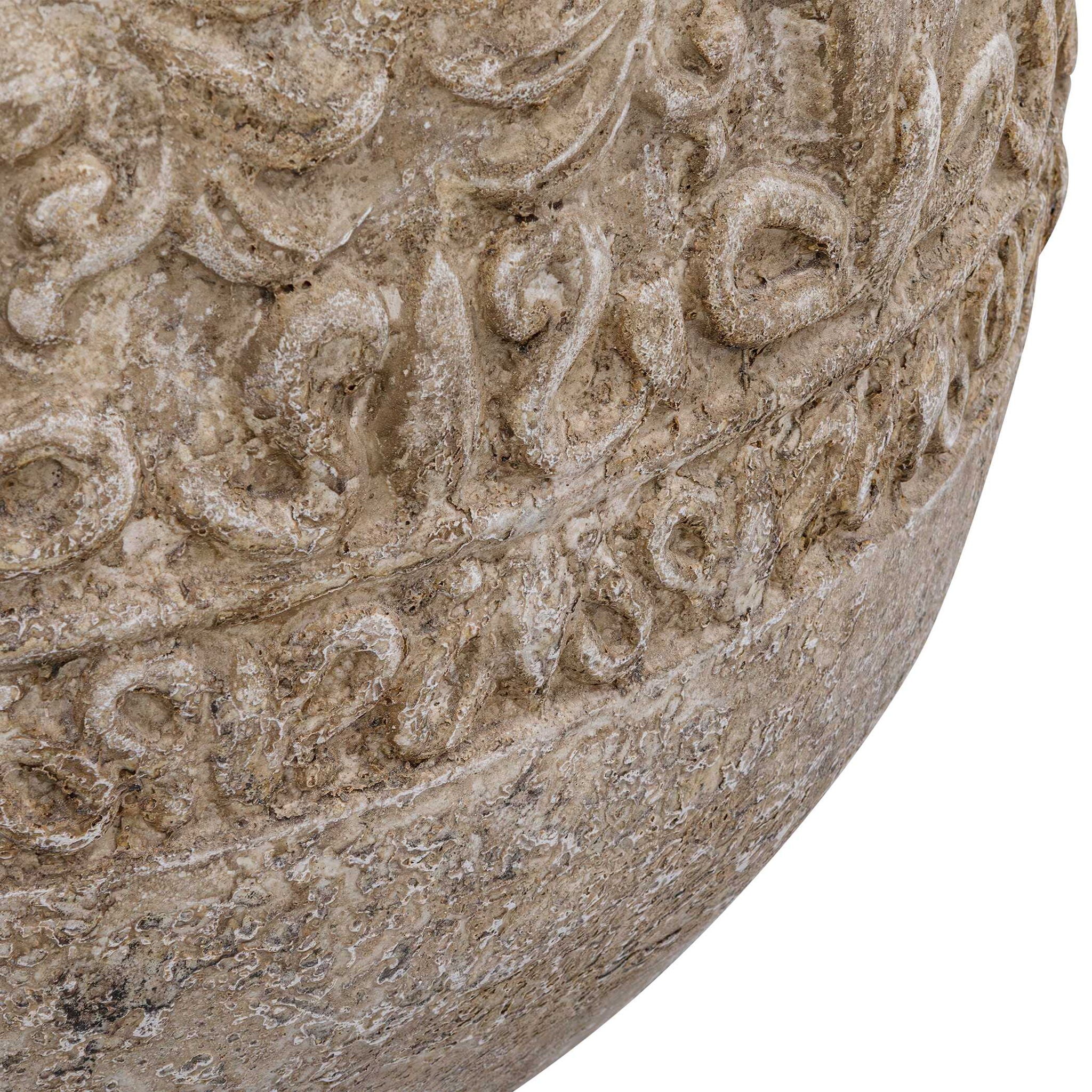 Regalia - Indoor-Outdoor Stone Planter - Brown
