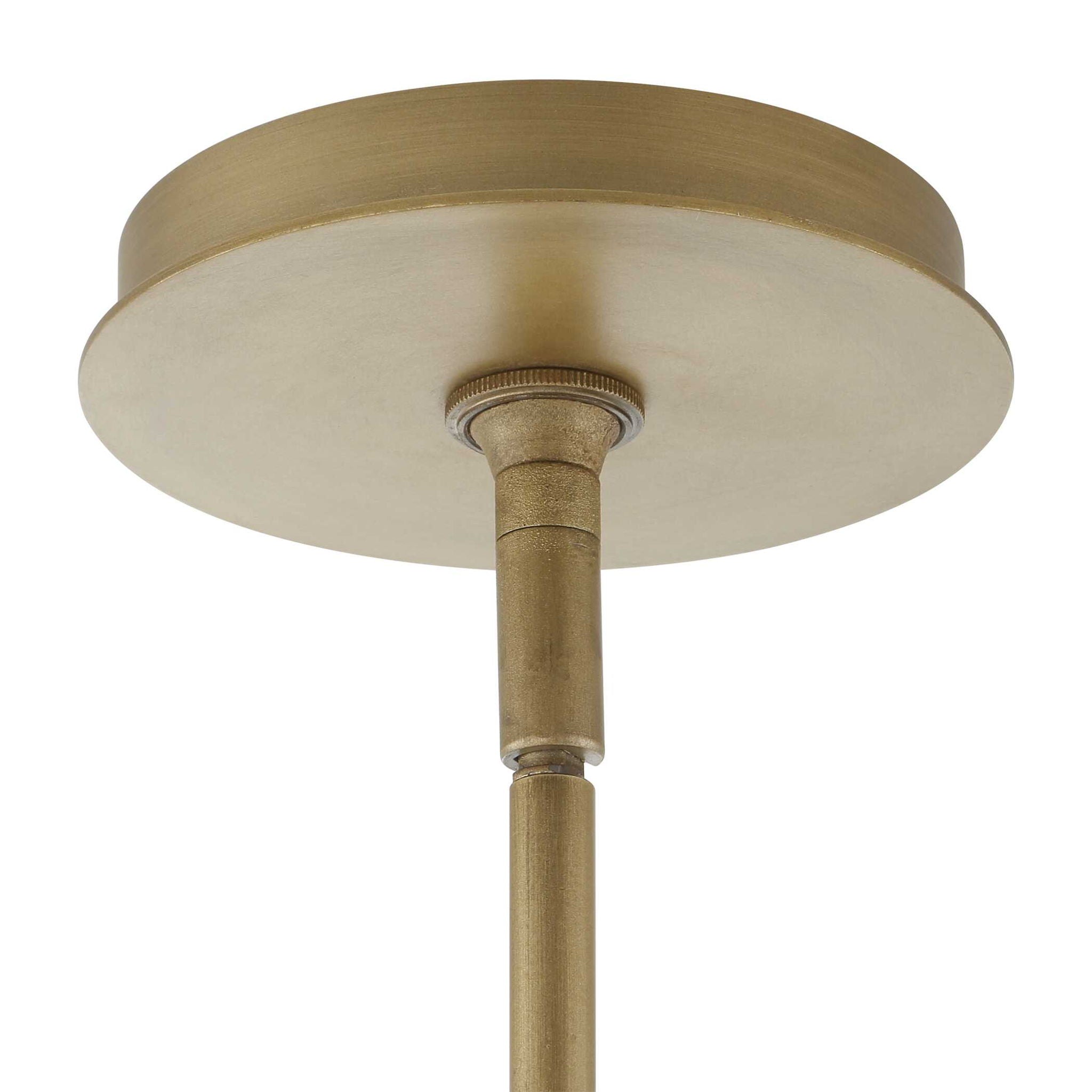 Valencia - 6 Light Glass Panel Pendant - Gold / White