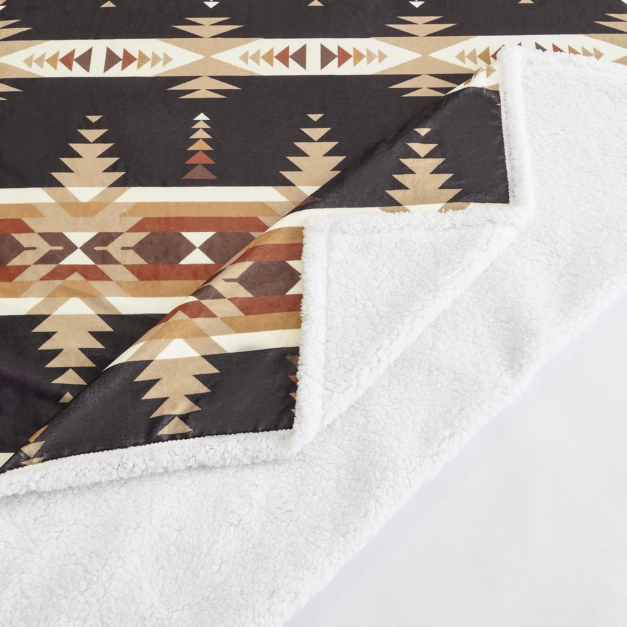 Campfire - Yosemite Campfire Sherpa Throw 6 Per Carton - Black