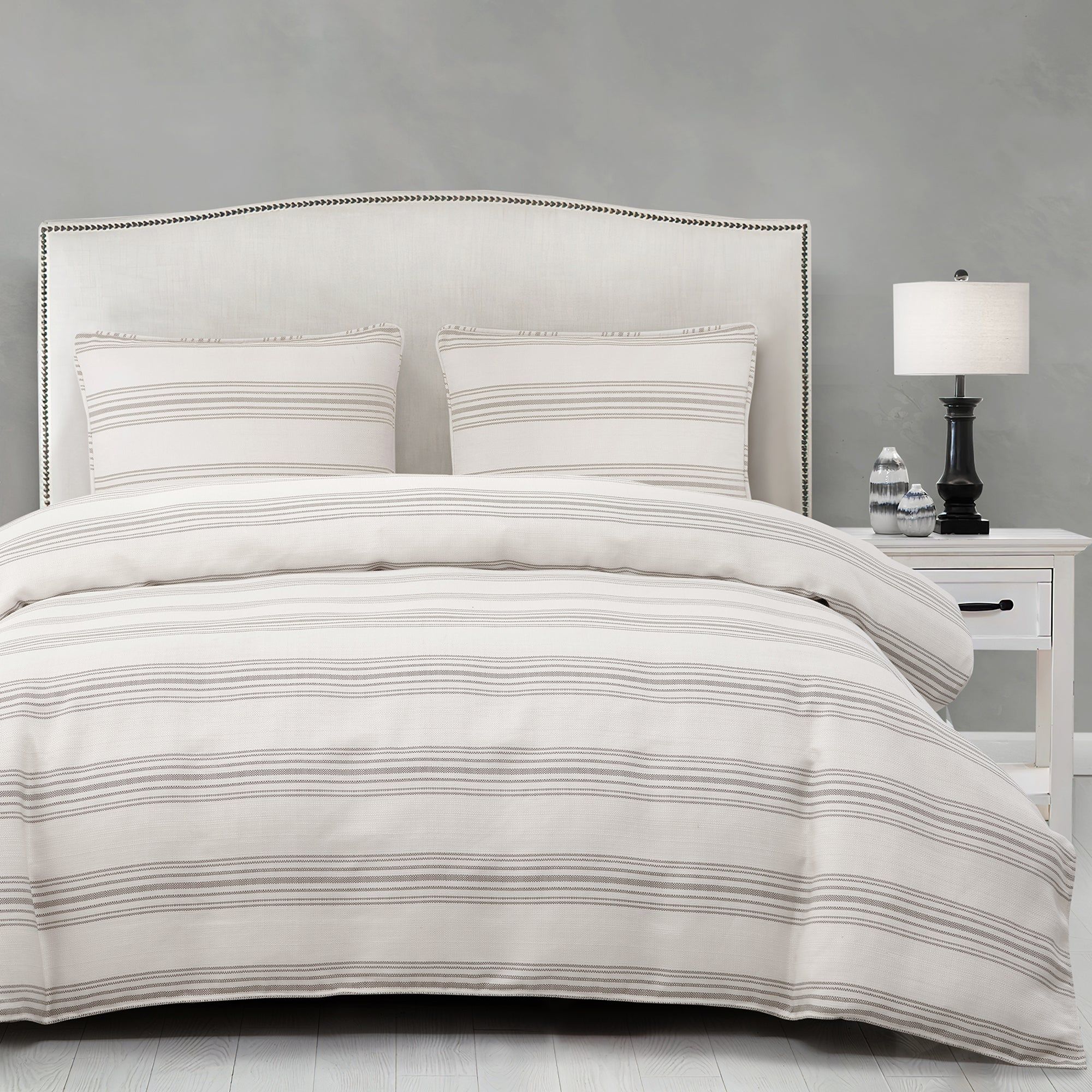 Prescott - Queen Duvet Cover Set (Set of 3) - Taupe