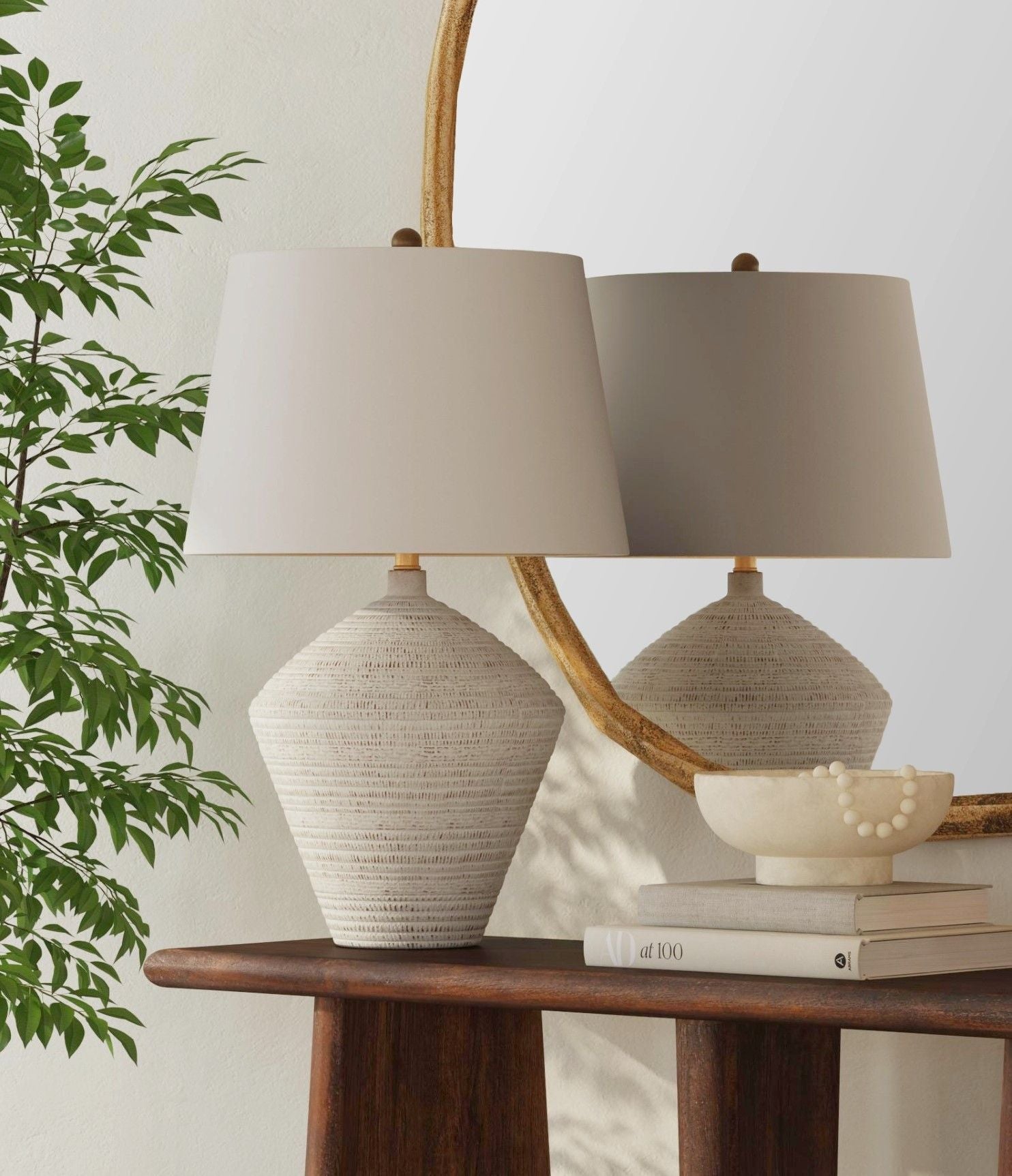 Eclipse - Table Lamp - Textured White
