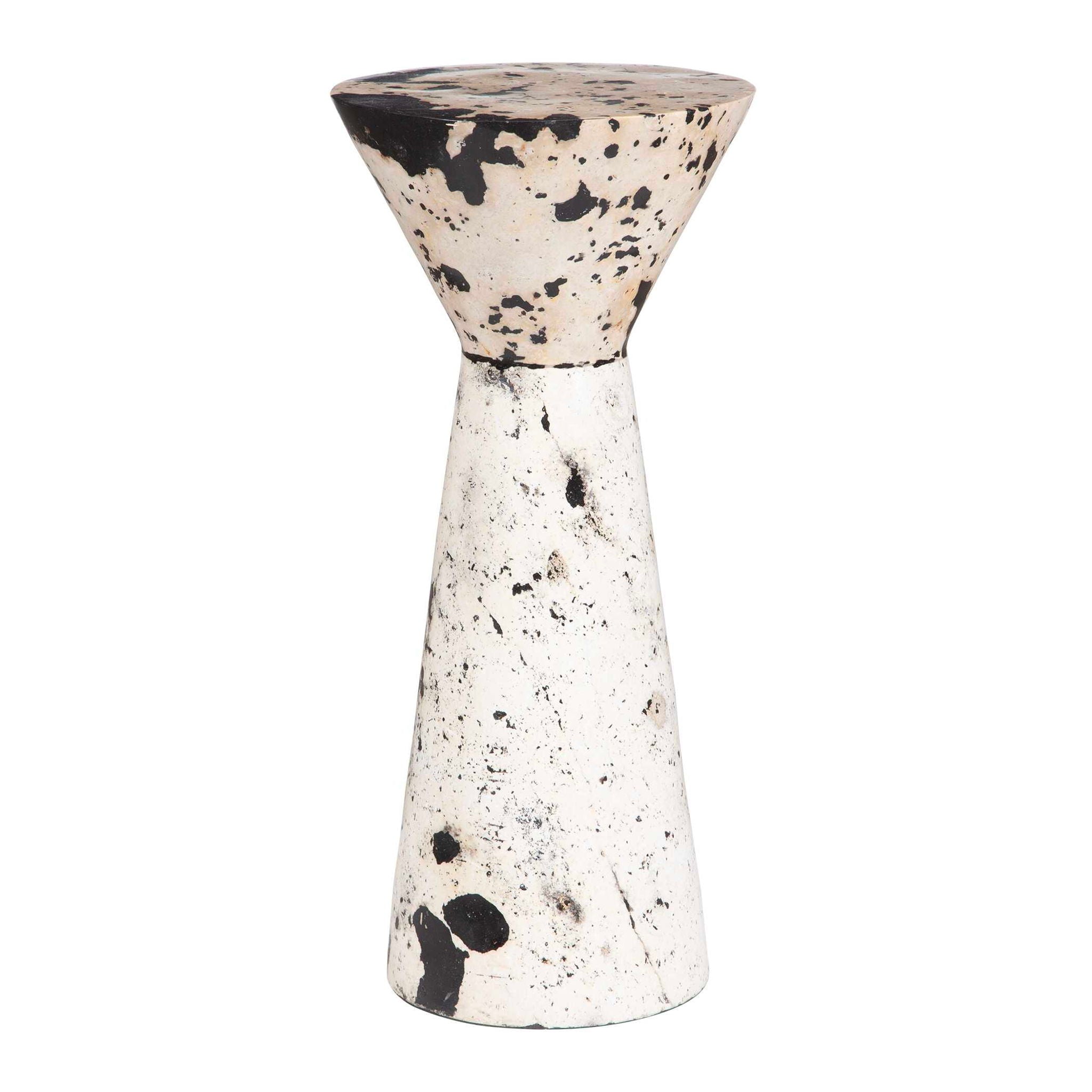Lenora - Stone Drink Table - Black