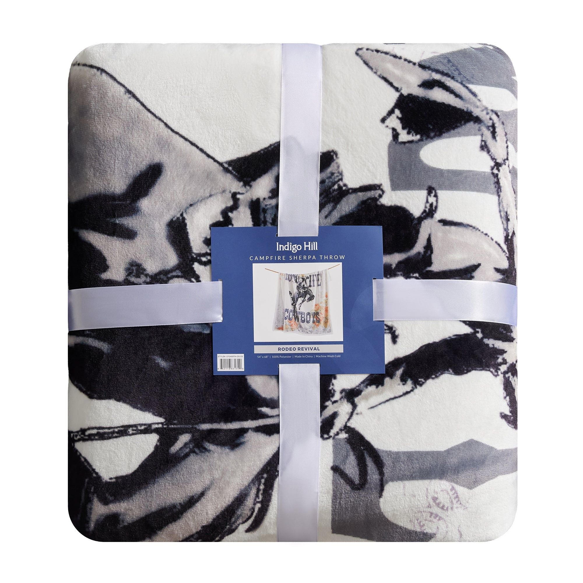 Campfire - Long Live Cowboys Campfire Sherpa Throw - Multi Color