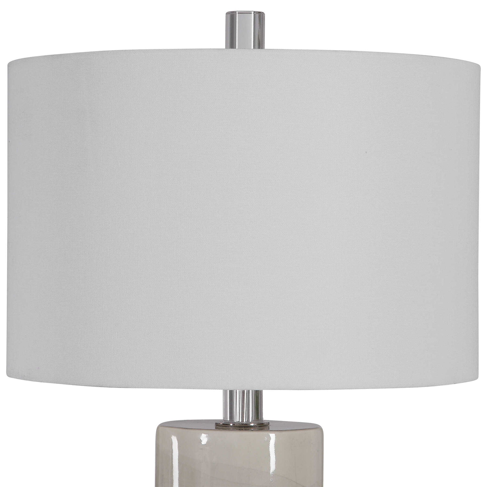 Zesiro - Modern Table Lamp - Pearl Silver