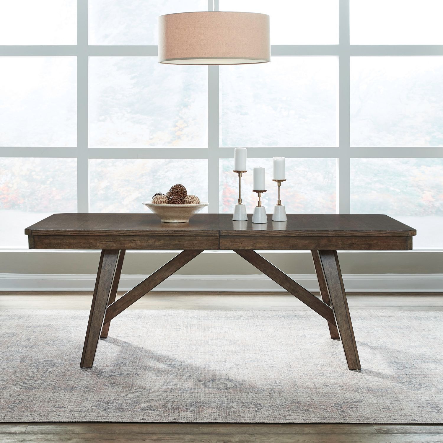 Carolina Park - Trestle Table - Amber Brown
