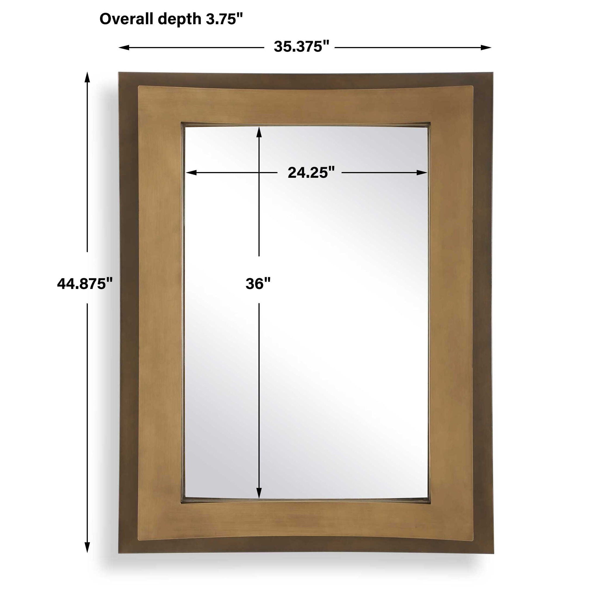 Around The Bend - Mirror - Golden Bronze