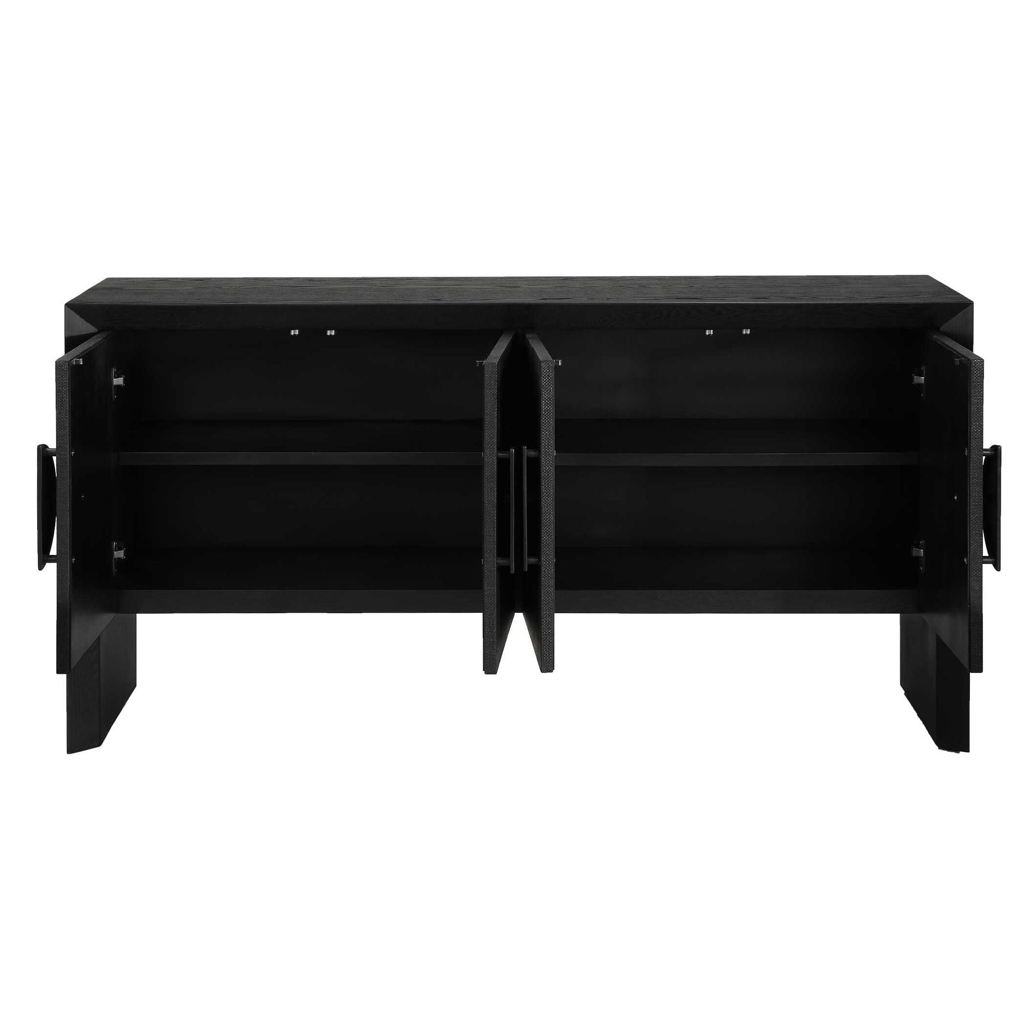 Williams - 4 Door Cabinet - Black