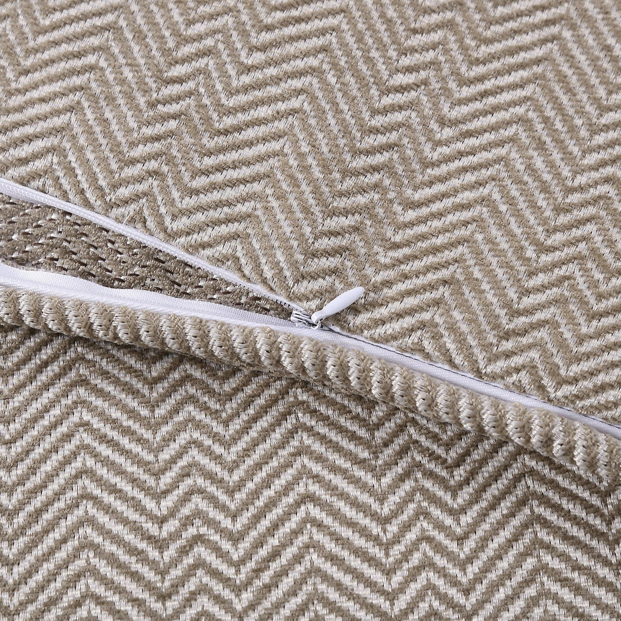 Chenille Herringbone - King Comforter Set (Set of 3) - Sand