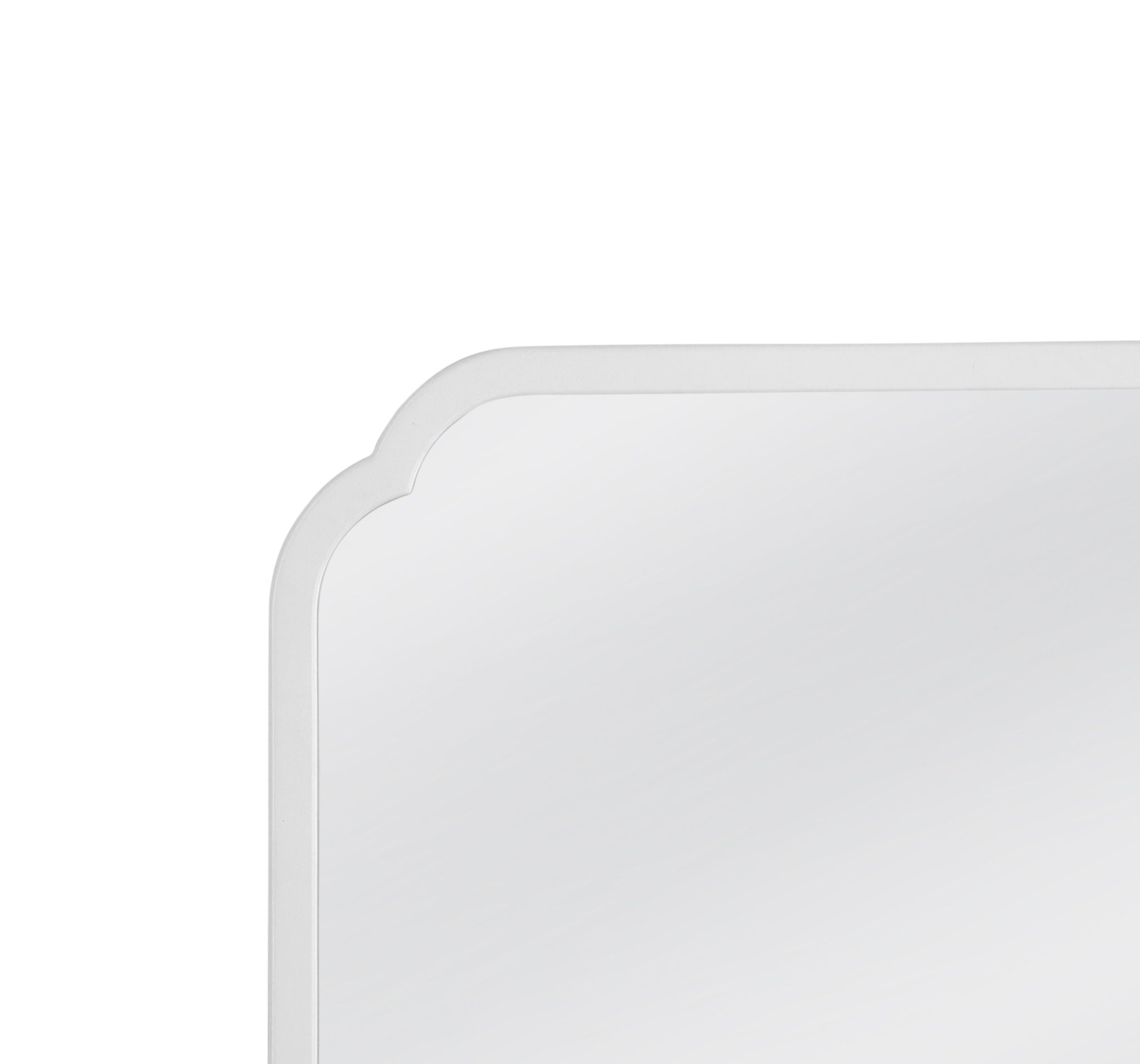 Clover - Square Wall Mirror - White