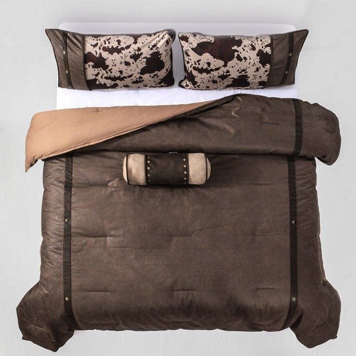 Caldwell - Full Comforter Set (Set of 5) - Brown