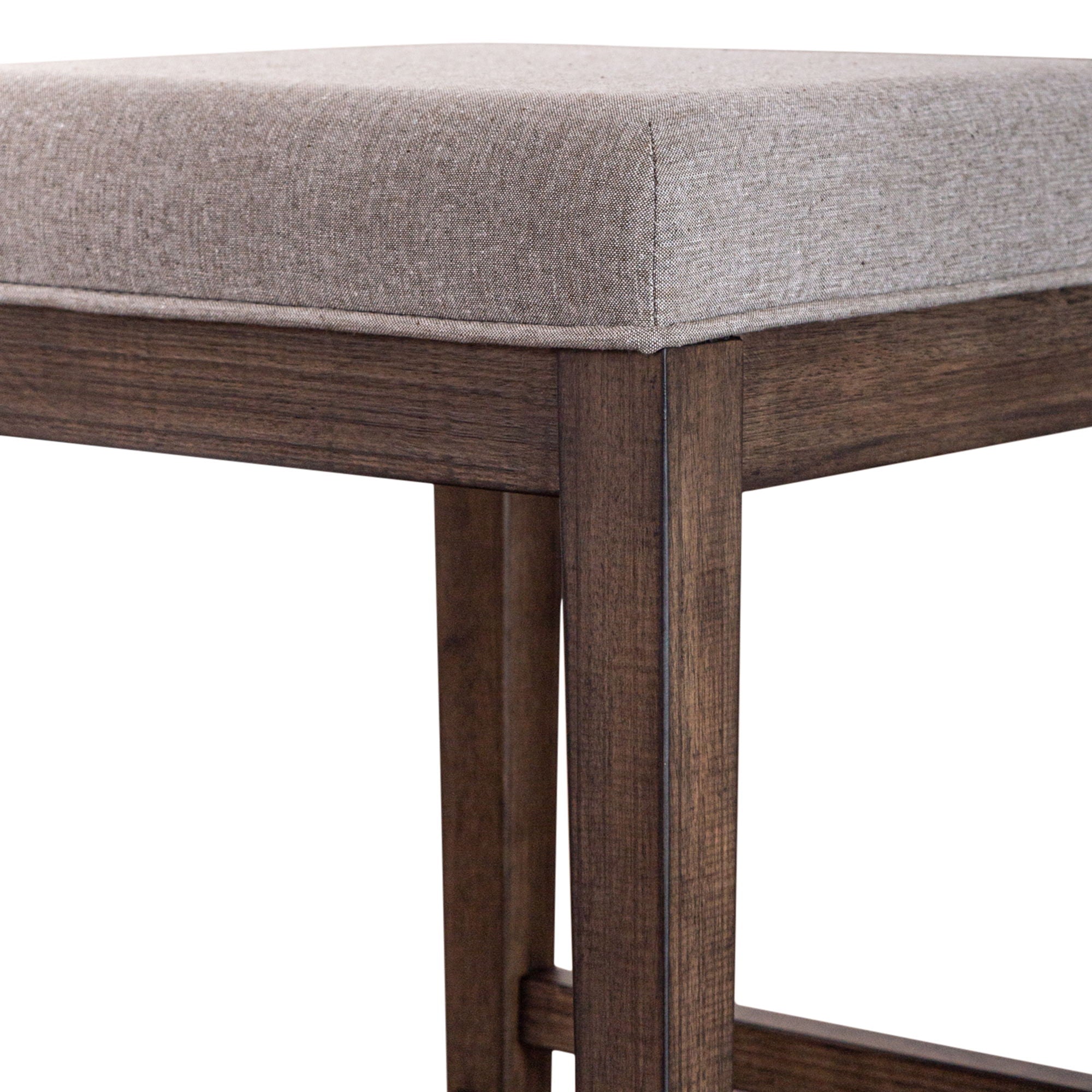 Arrowcreek - Upholstered Console Stool - Weathered Stone