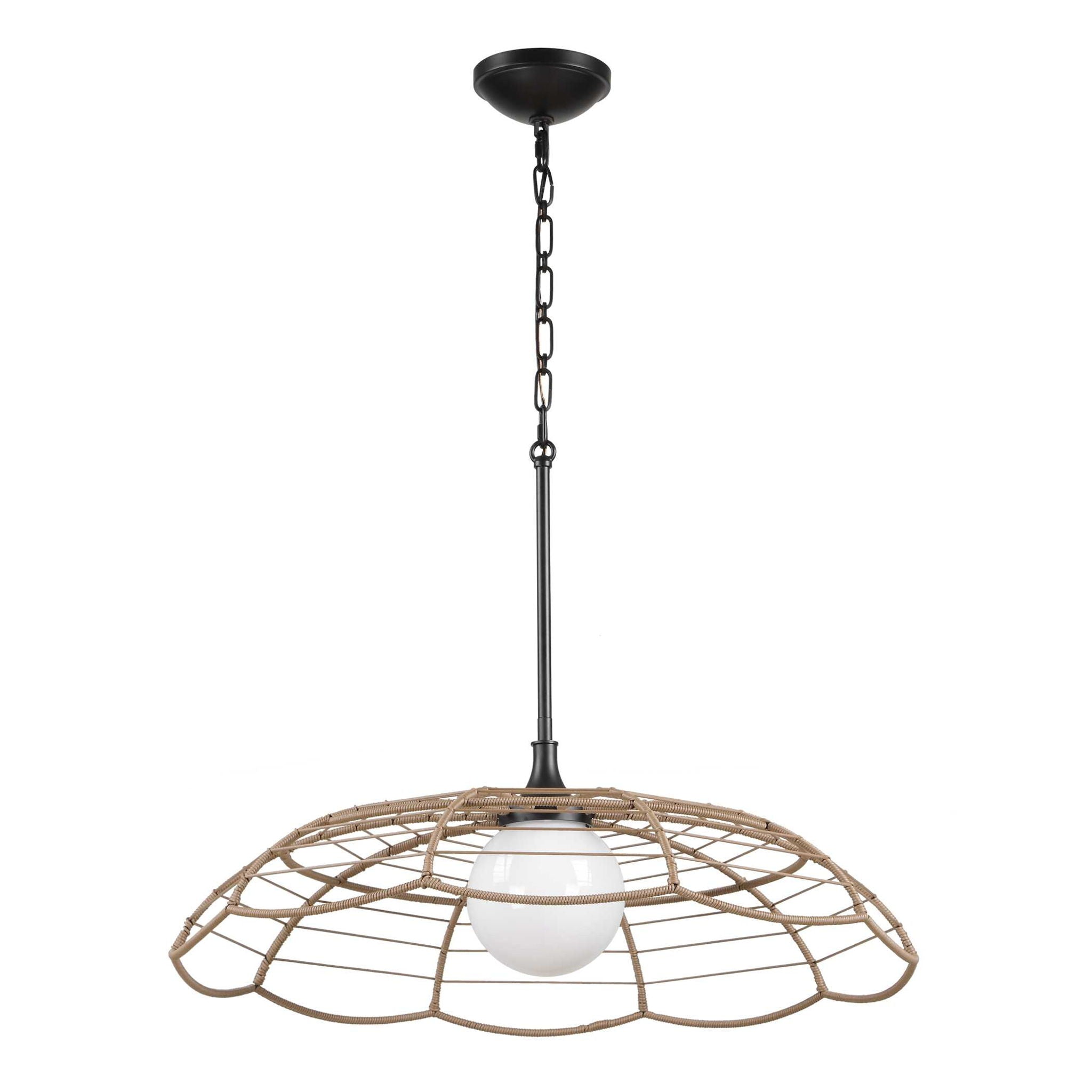 Lakeside - Indoor-Outdoor 1 Light Pendant - Black