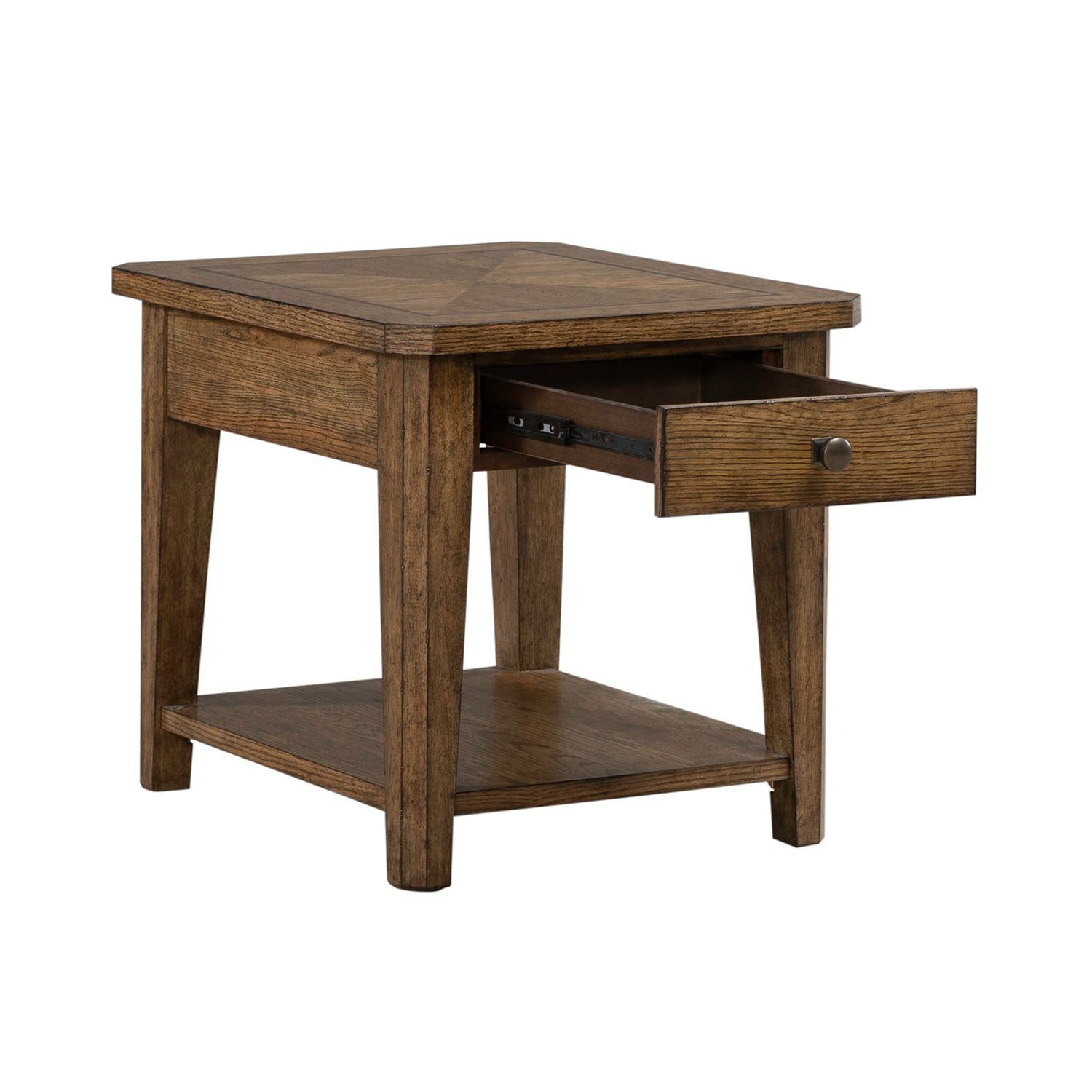 Carolina Park - End Table - Amber Brown