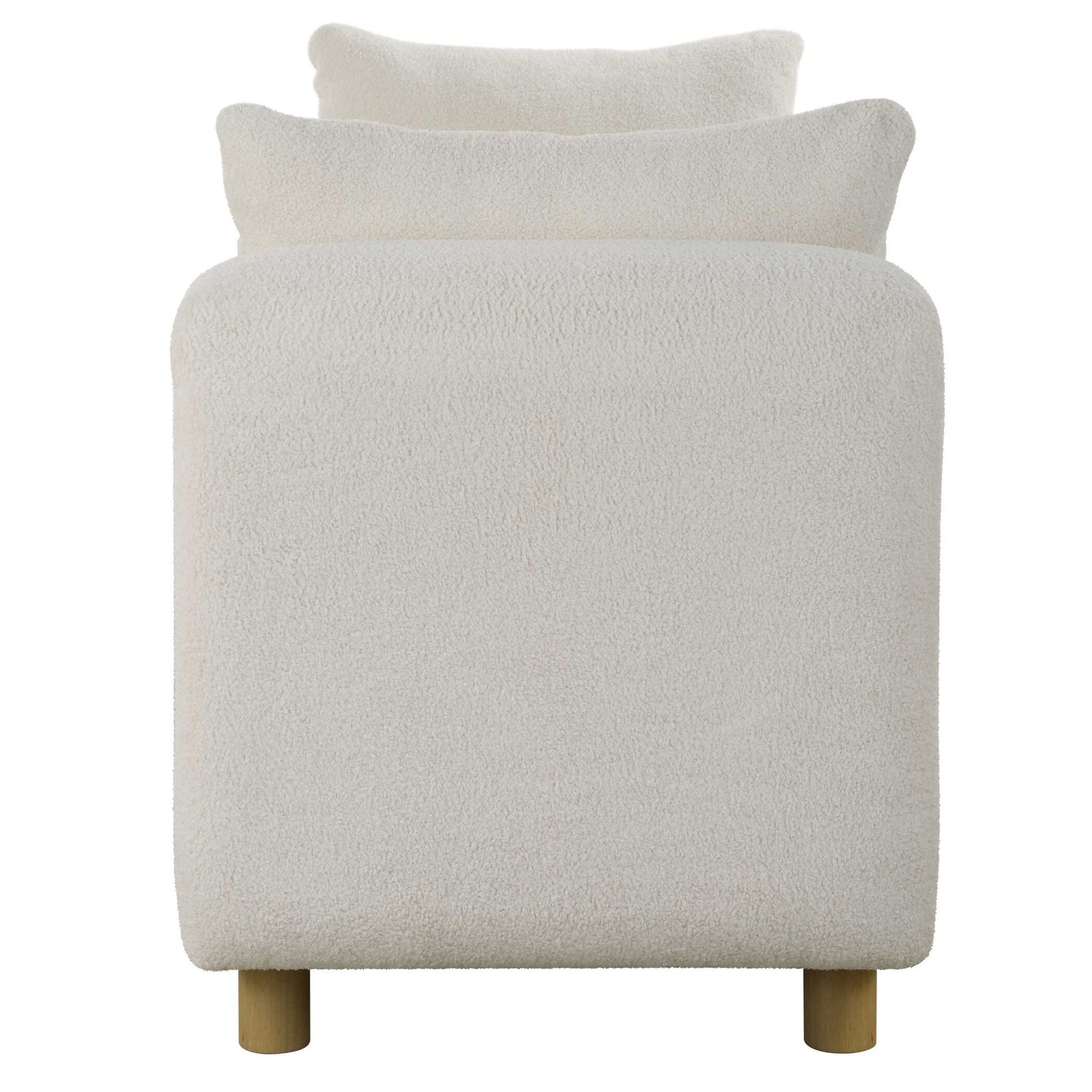 Repose - Oversized Ivory Bench